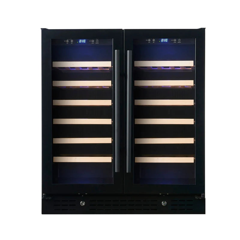 KingsBottle 30-Inch Dual Zone Wine Cooler with Low-E Glass Door
