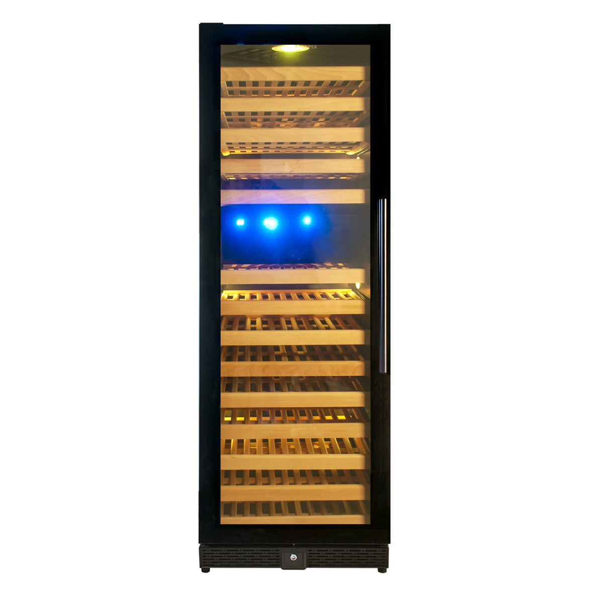 KingsBottle Tall Large Wine Refrigerator – Glass Door, Stainless Trim
