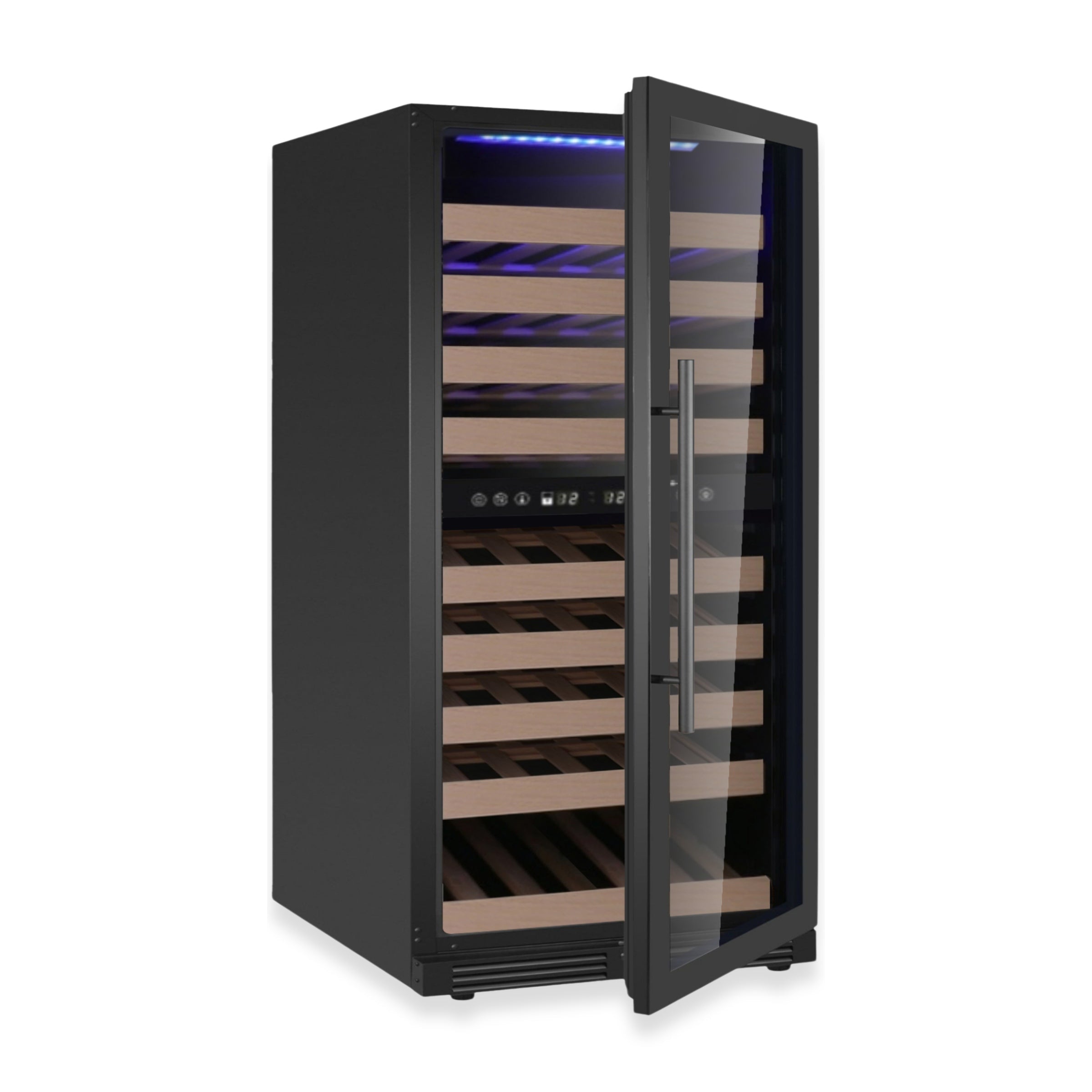 KingsBottle 47-Inch Dual Zone Wine Cooler with Low-E Glass Door