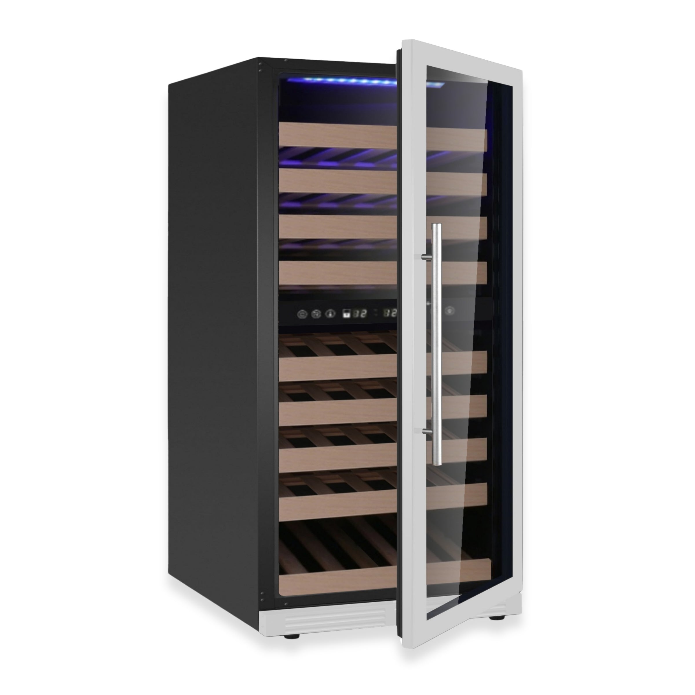 KingsBottle 47-Inch Dual Zone Wine Cooler with Low-E Glass Door
