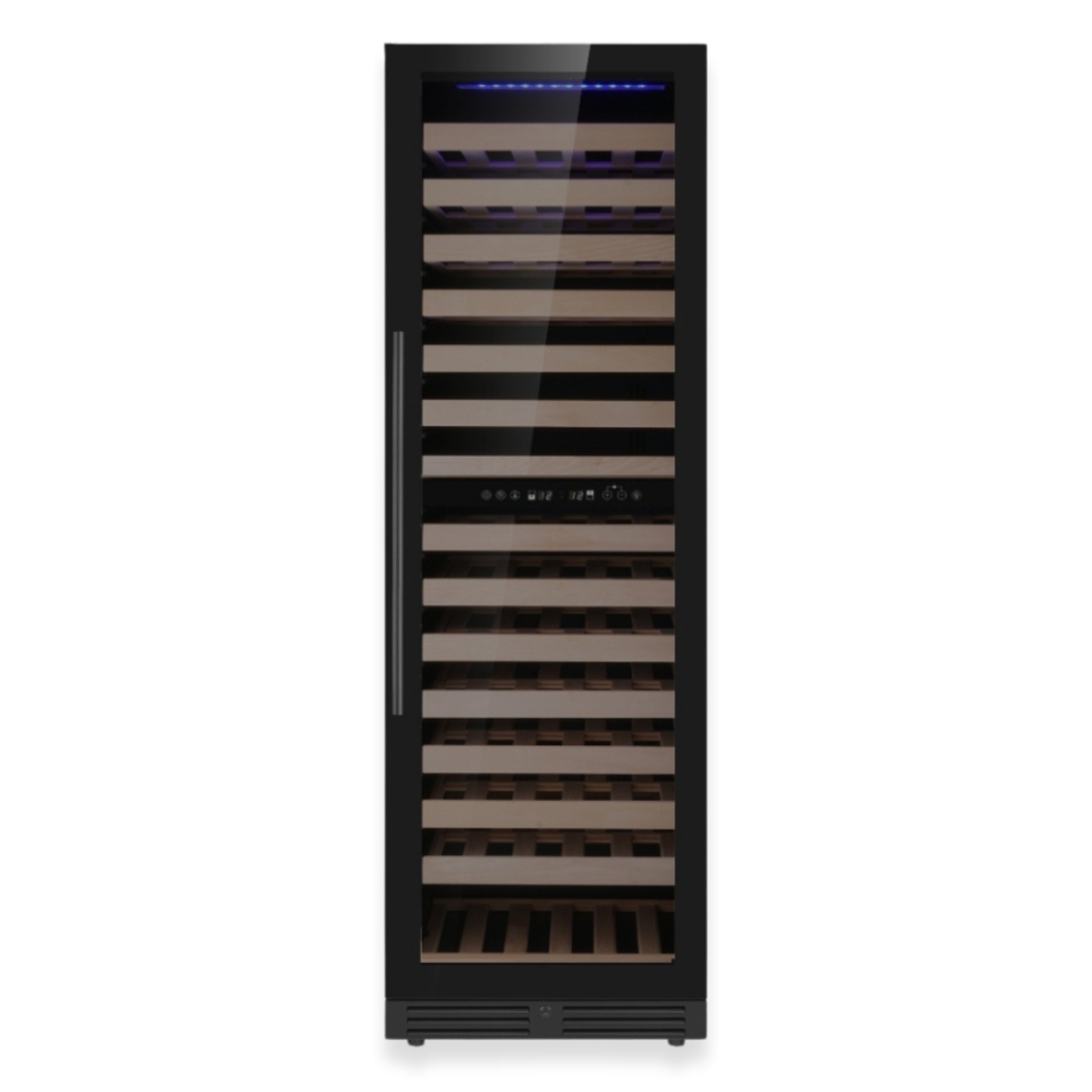 KingsBottle Tall Dual Zone Upright Wine Cooler – Low-E Glass, Silent Inverter Cooling