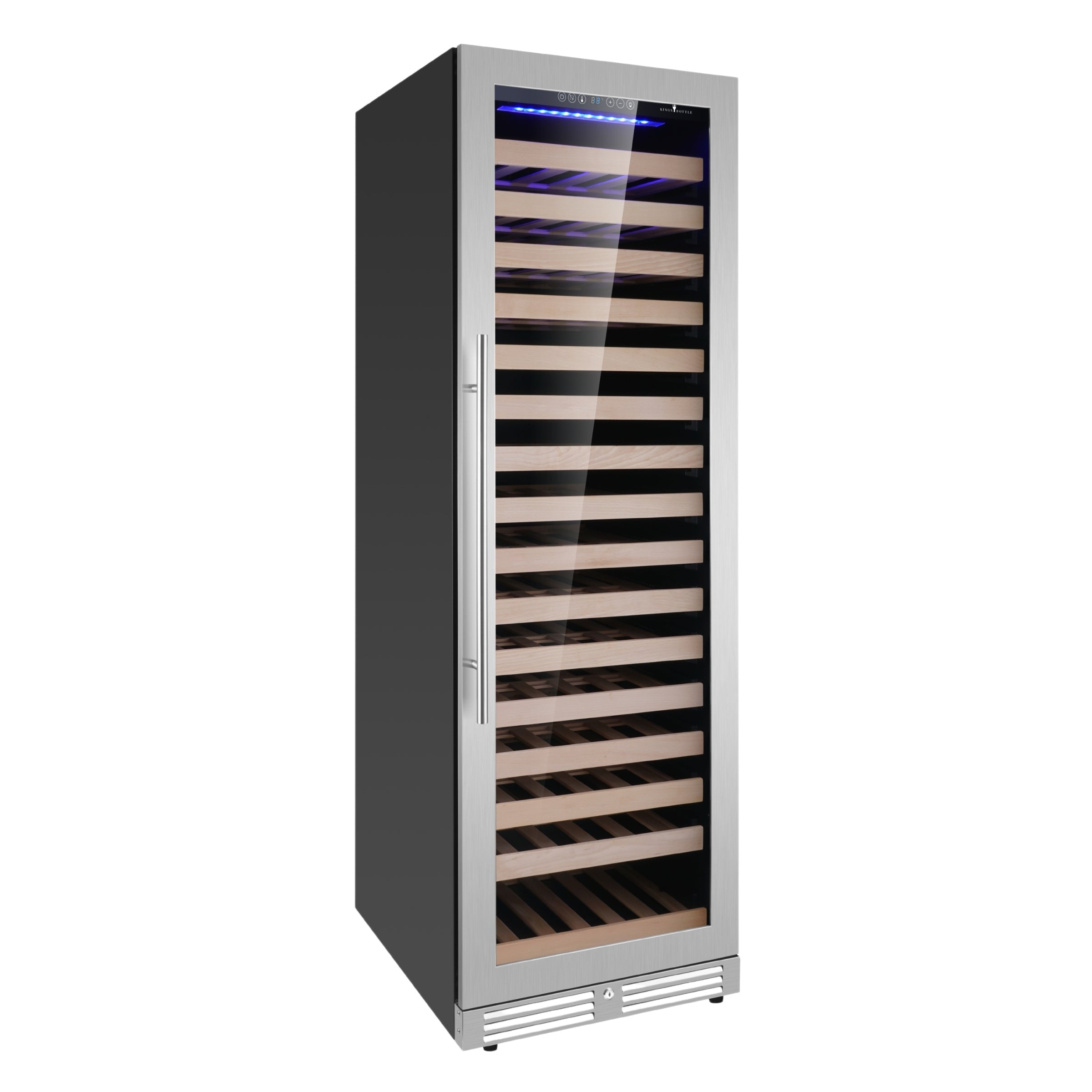 KingsBottle Upright Single Zone Large Wine Cooler