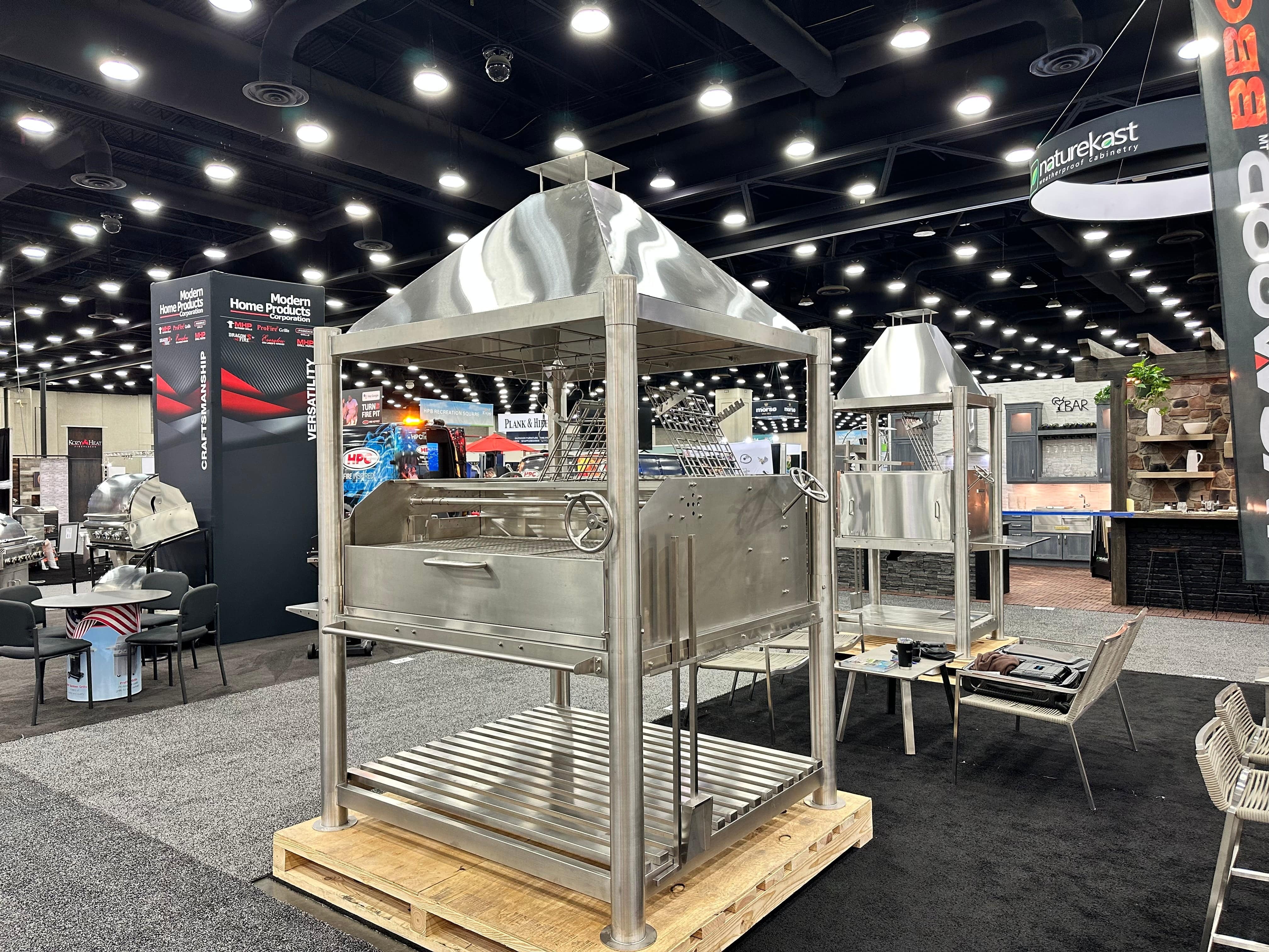 Tagwood BBQ22SS XL Stainless Santa Maria Gaucho Grill