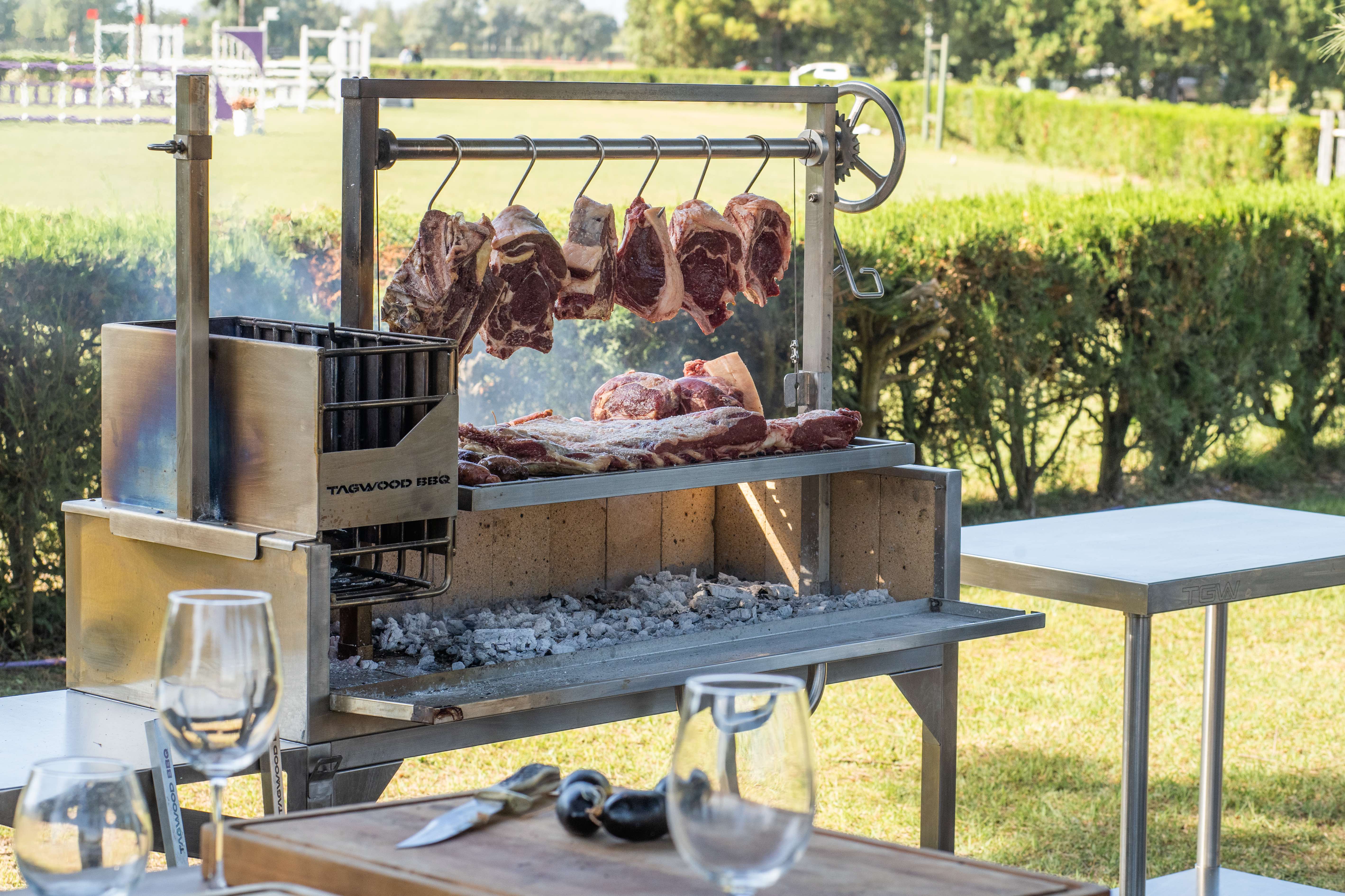 Tagwood BBQ Argentine Santa Maria Gaucho Grill – 304 Stainless Steel, 710 sq. in. | BBQ03SS