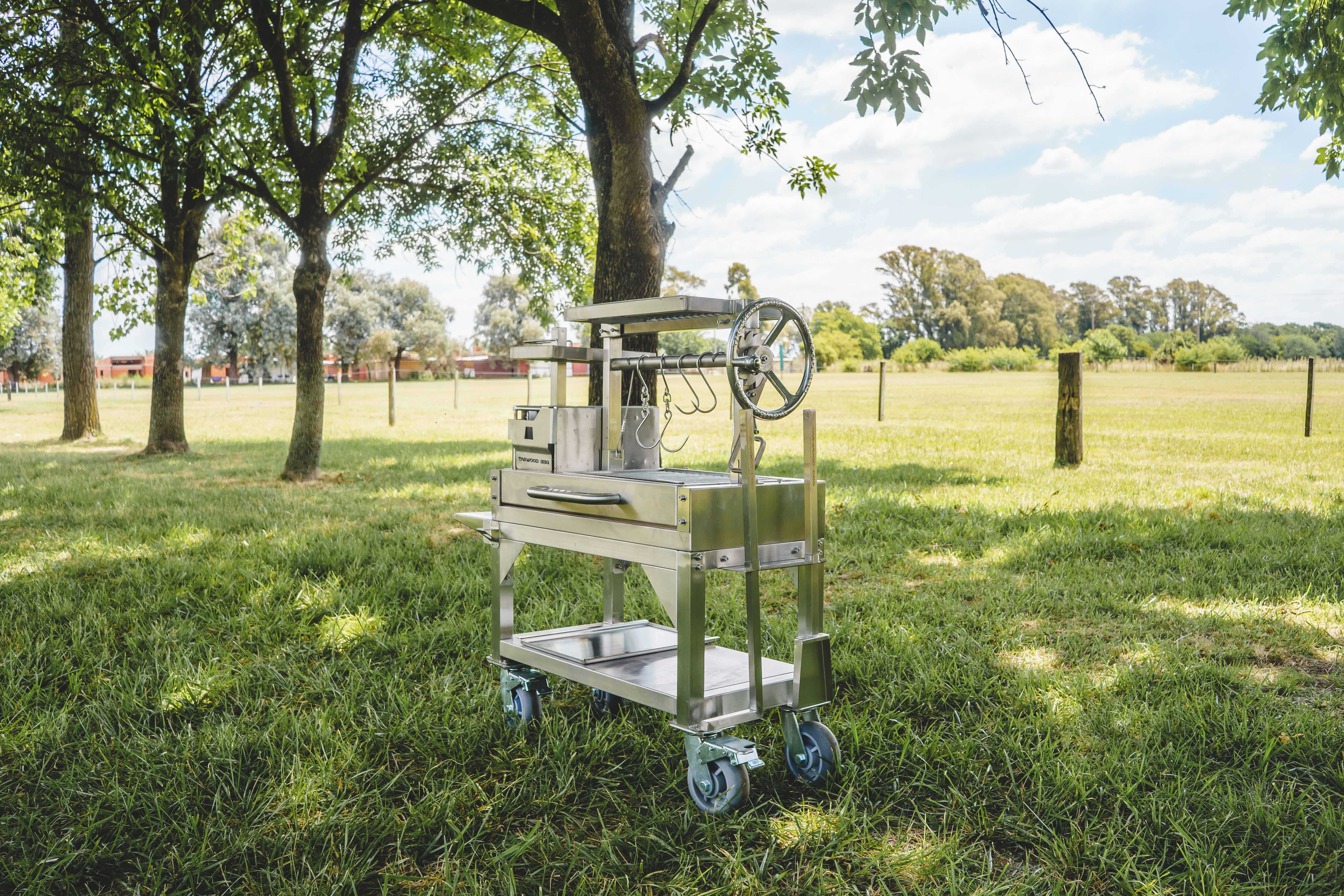 Tagwood BBQ03SS MINI Argentine Santa Maria Wood & Charcoal Grill