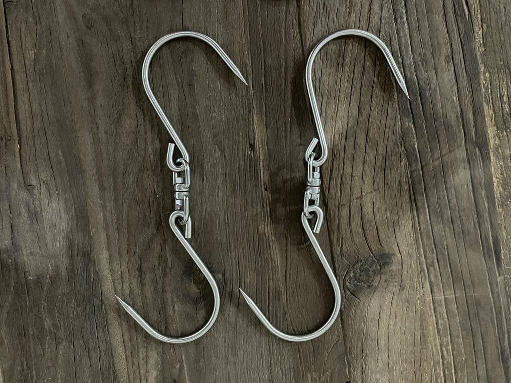 Tagwood BBQ Extended S-Shaped Meat Hook – Stainless Steel | BBQ75SS