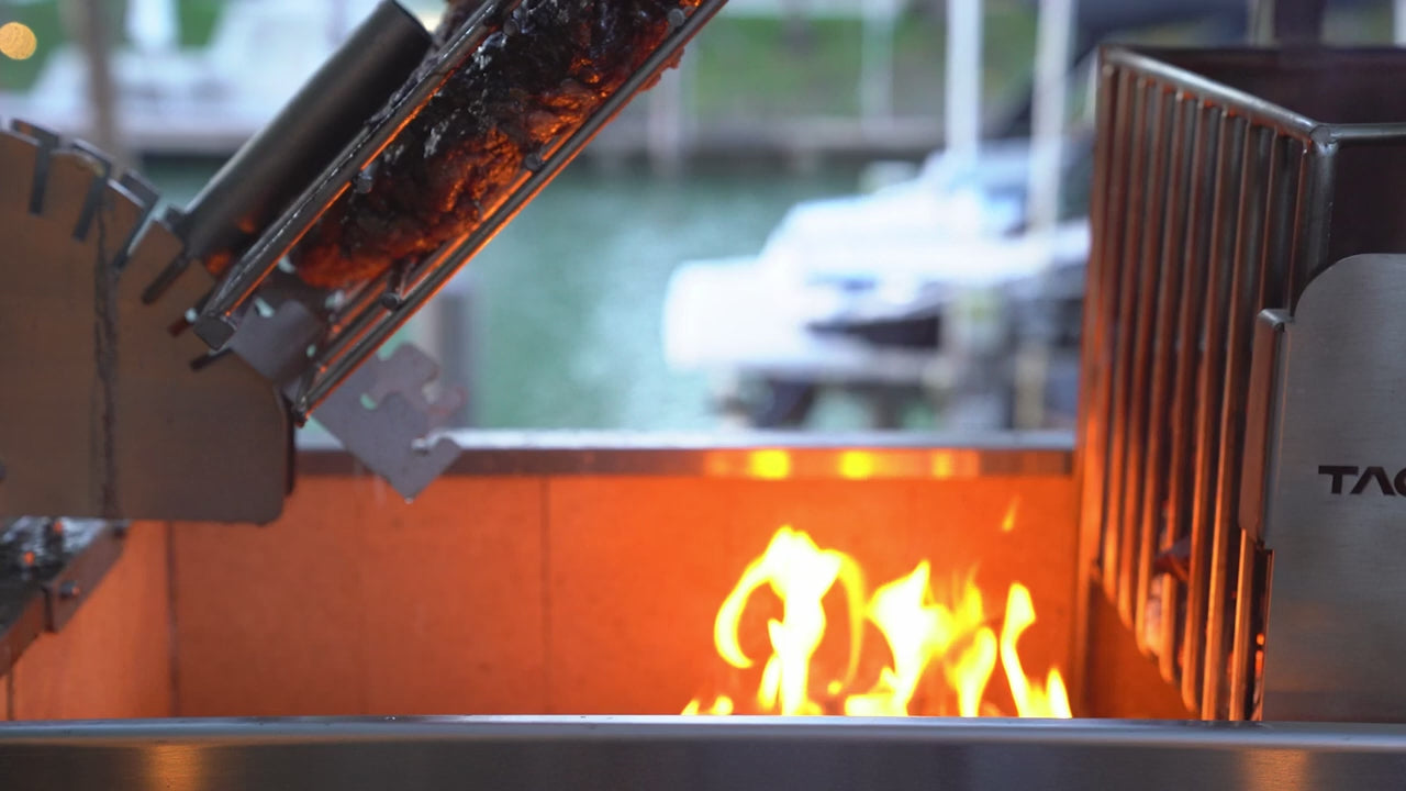 Tagwood BBQ06SS Santa Maria Wood & Charcoal Gaucho Grill