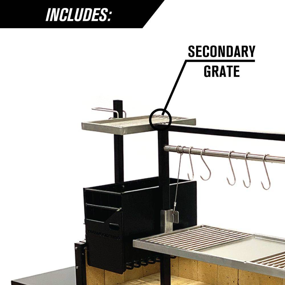 Tagwood BBQ03SI Argentine Santa Maria Wood & Charcoal Gaucho Grill