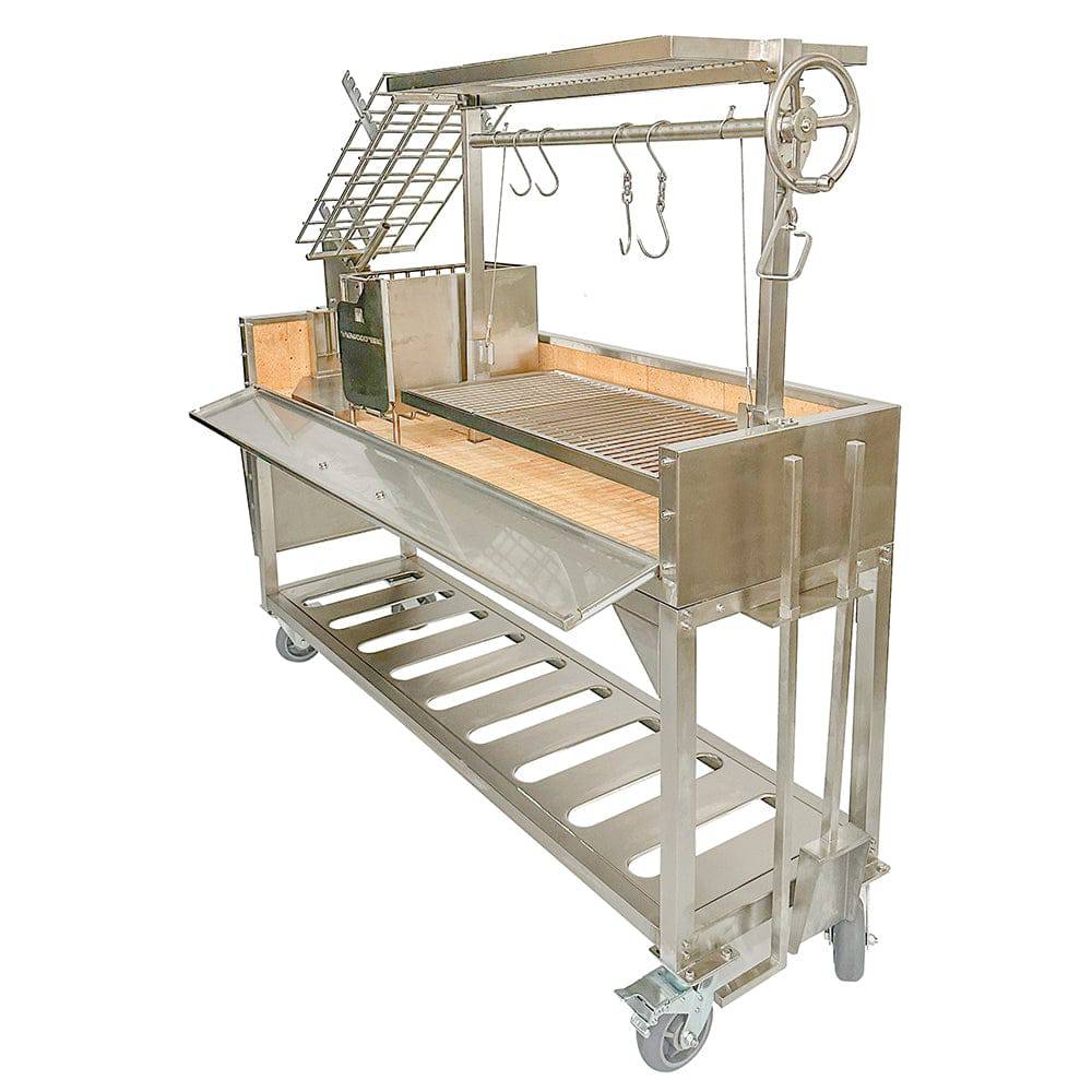Tagwood BBQ06SS Santa Maria Wood & Charcoal Gaucho Grill