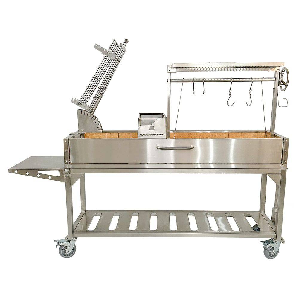 Tagwood BBQ06SS Santa Maria Wood & Charcoal Gaucho Grill