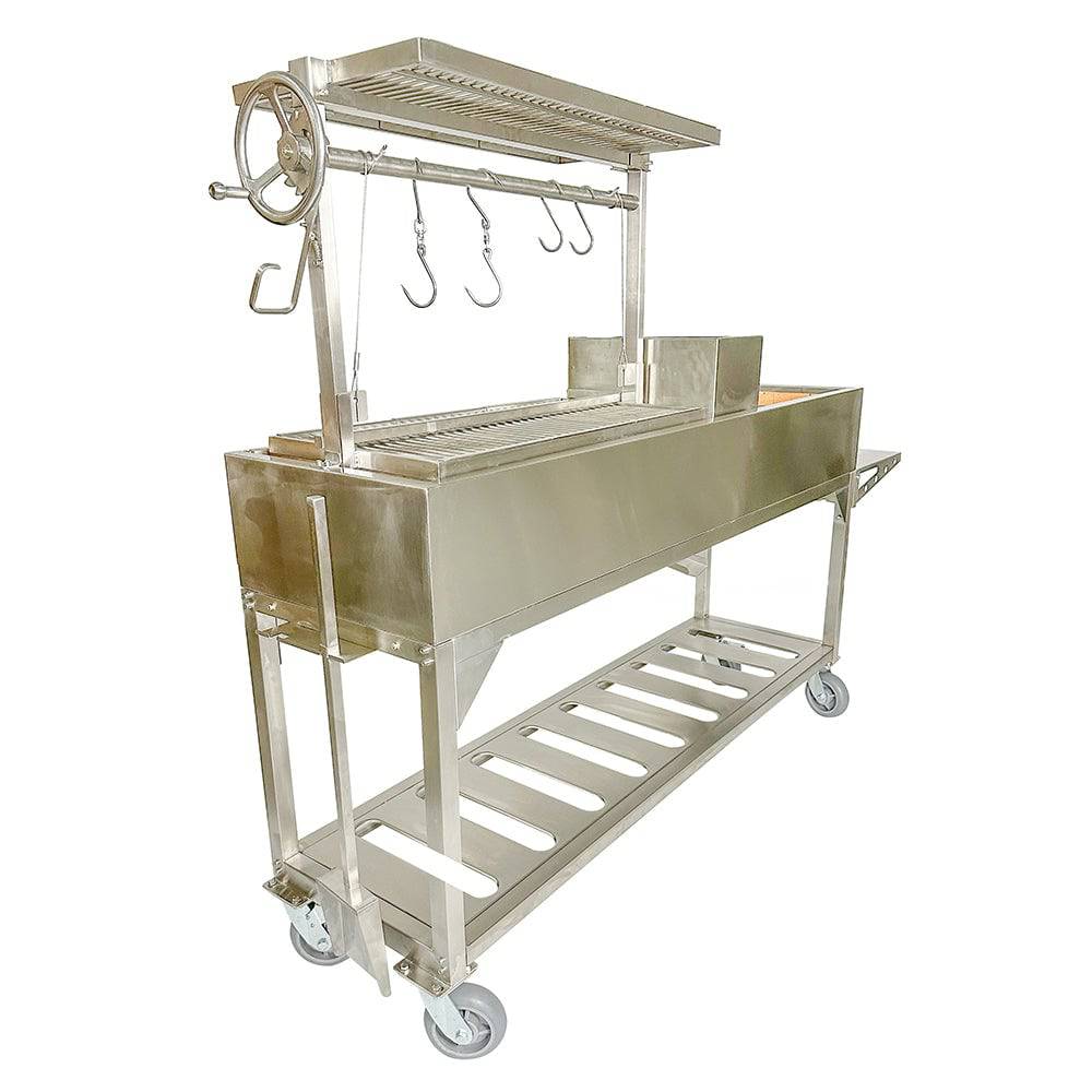 Tagwood BBQ06SS Santa Maria Wood & Charcoal Gaucho Grill