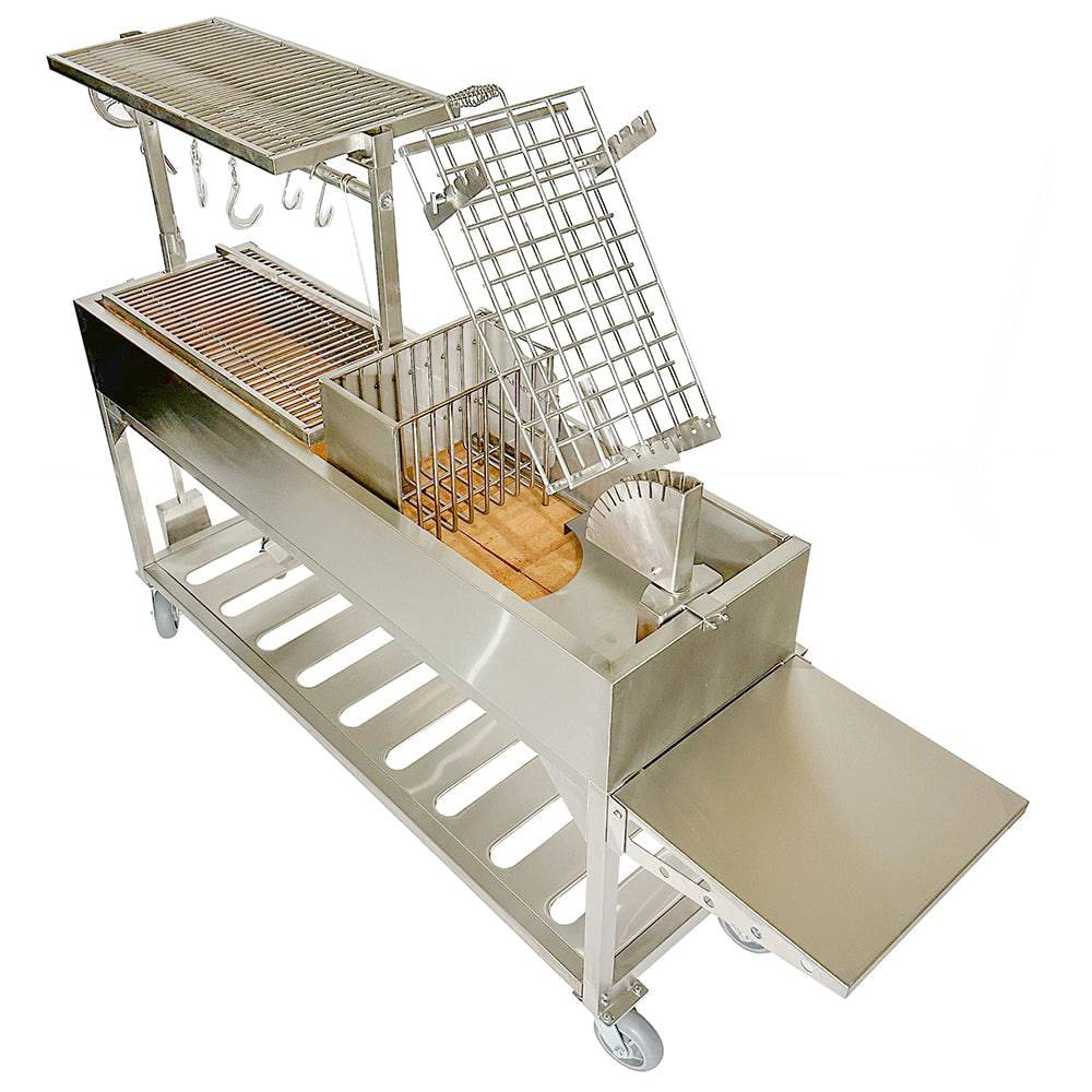 Tagwood BBQ06SS Santa Maria Wood & Charcoal Gaucho Grill