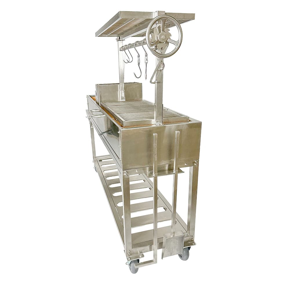 Tagwood BBQ06SS Santa Maria Wood & Charcoal Gaucho Grill