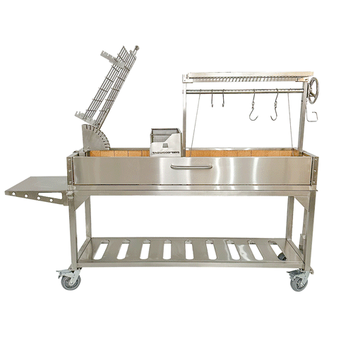 Tagwood BBQ06SS Santa Maria Wood & Charcoal Gaucho Grill