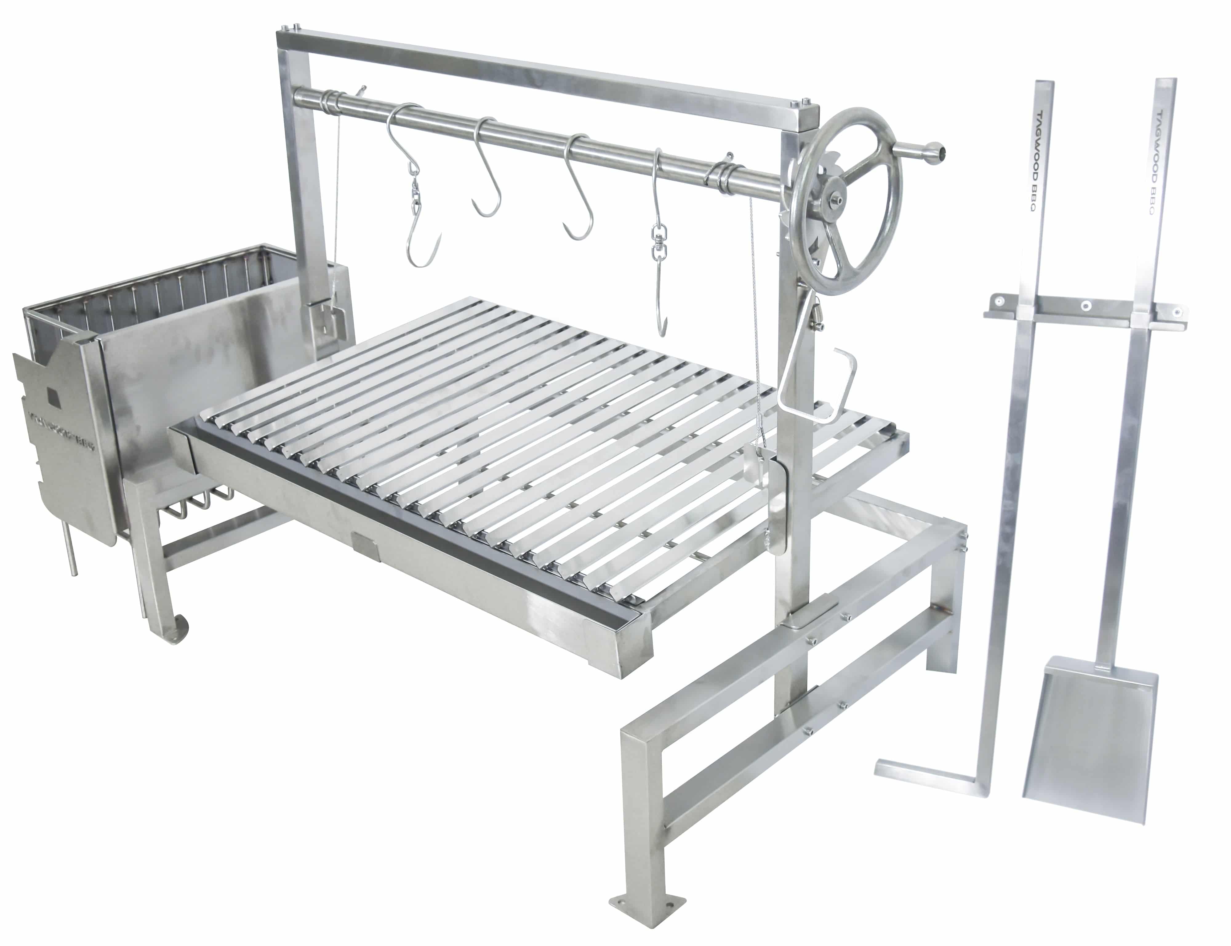 Tagwood BBQ09SS Insert-Style Argentine Santa Maria Gaucho Grill | BBQ09SS