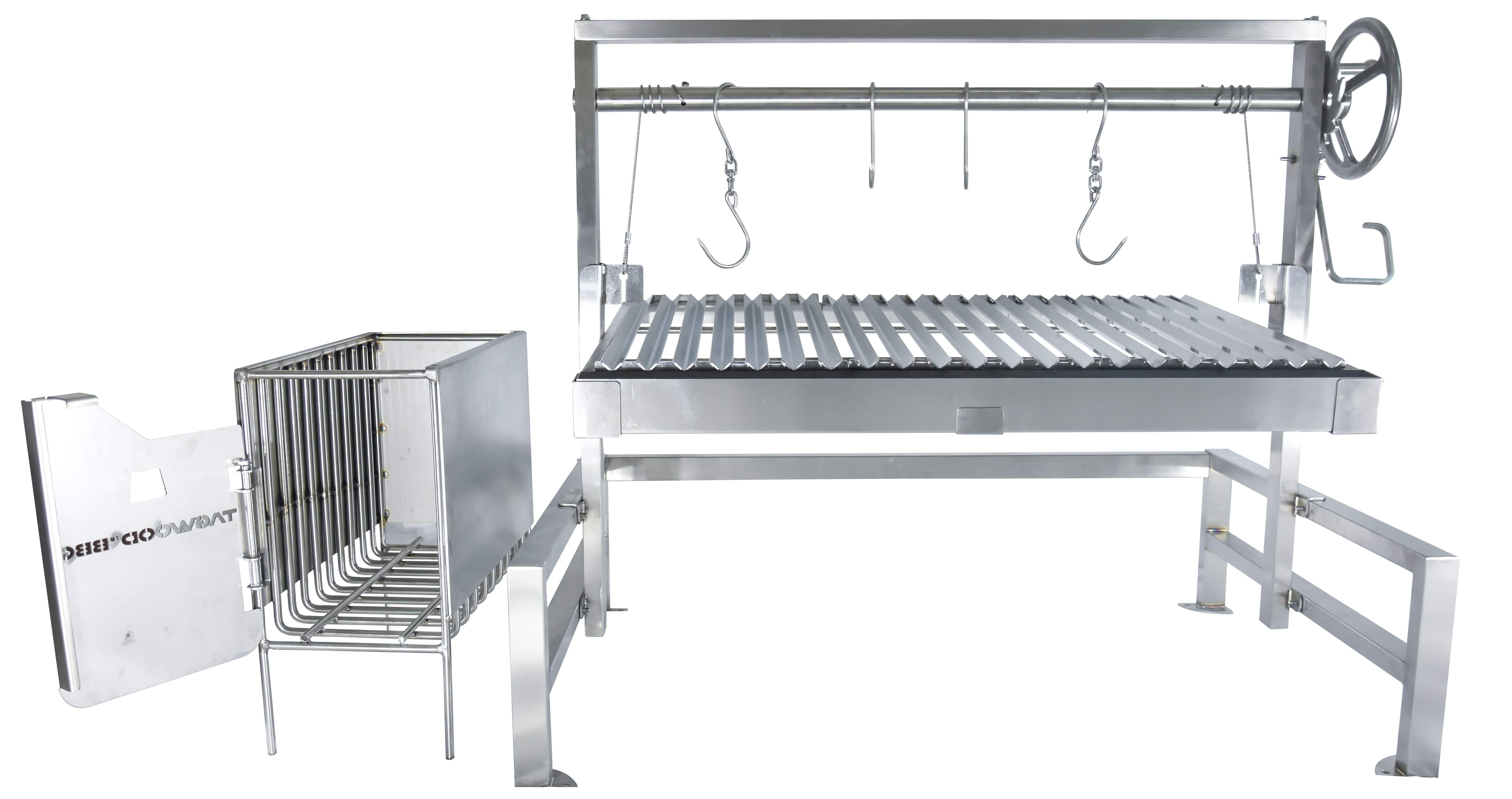 Tagwood BBQ09SS Insert-Style Argentine Santa Maria Gaucho Grill | BBQ09SS