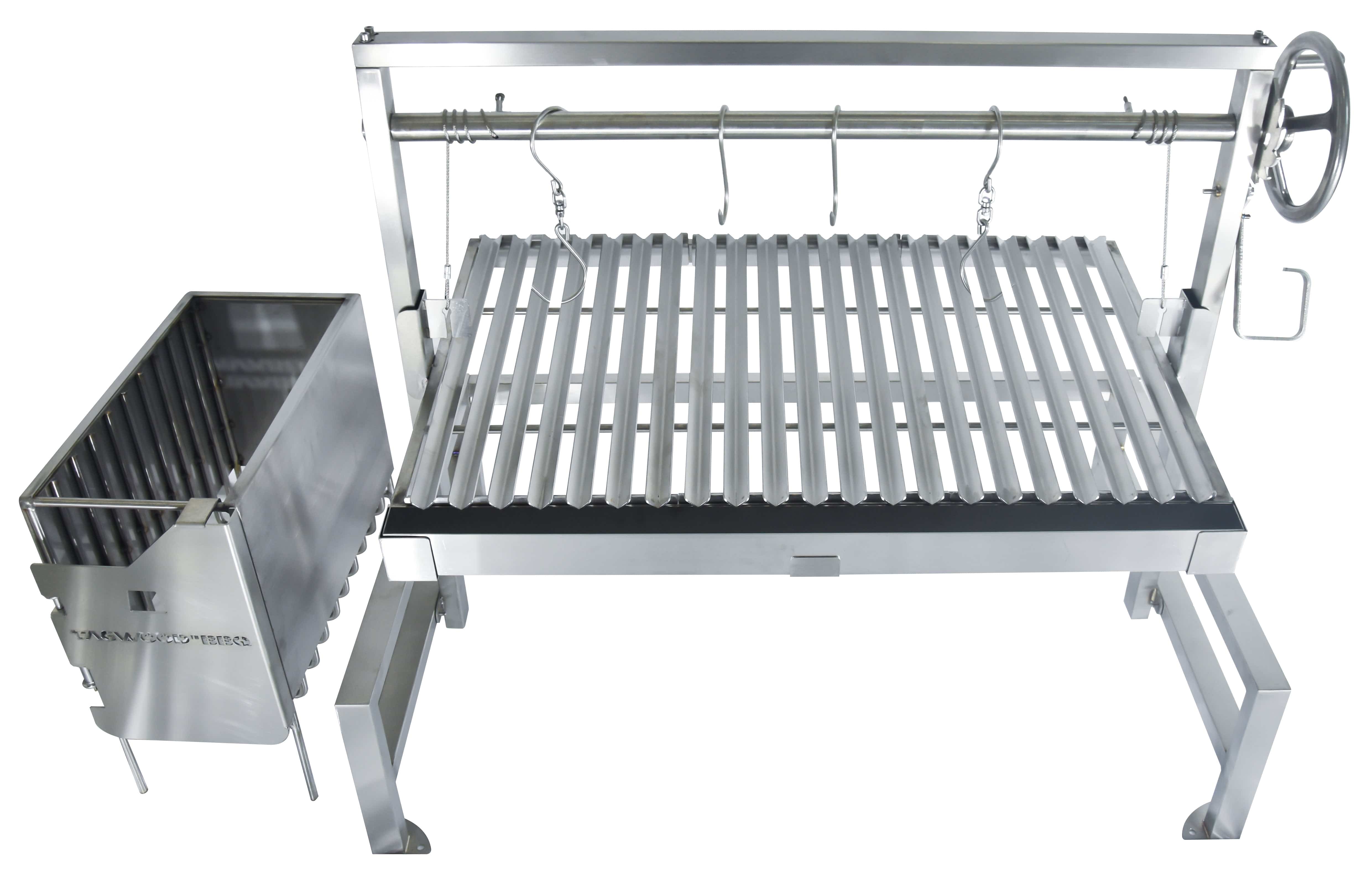 Tagwood BBQ09SS Insert-Style Argentine Santa Maria Gaucho Grill | BBQ09SS