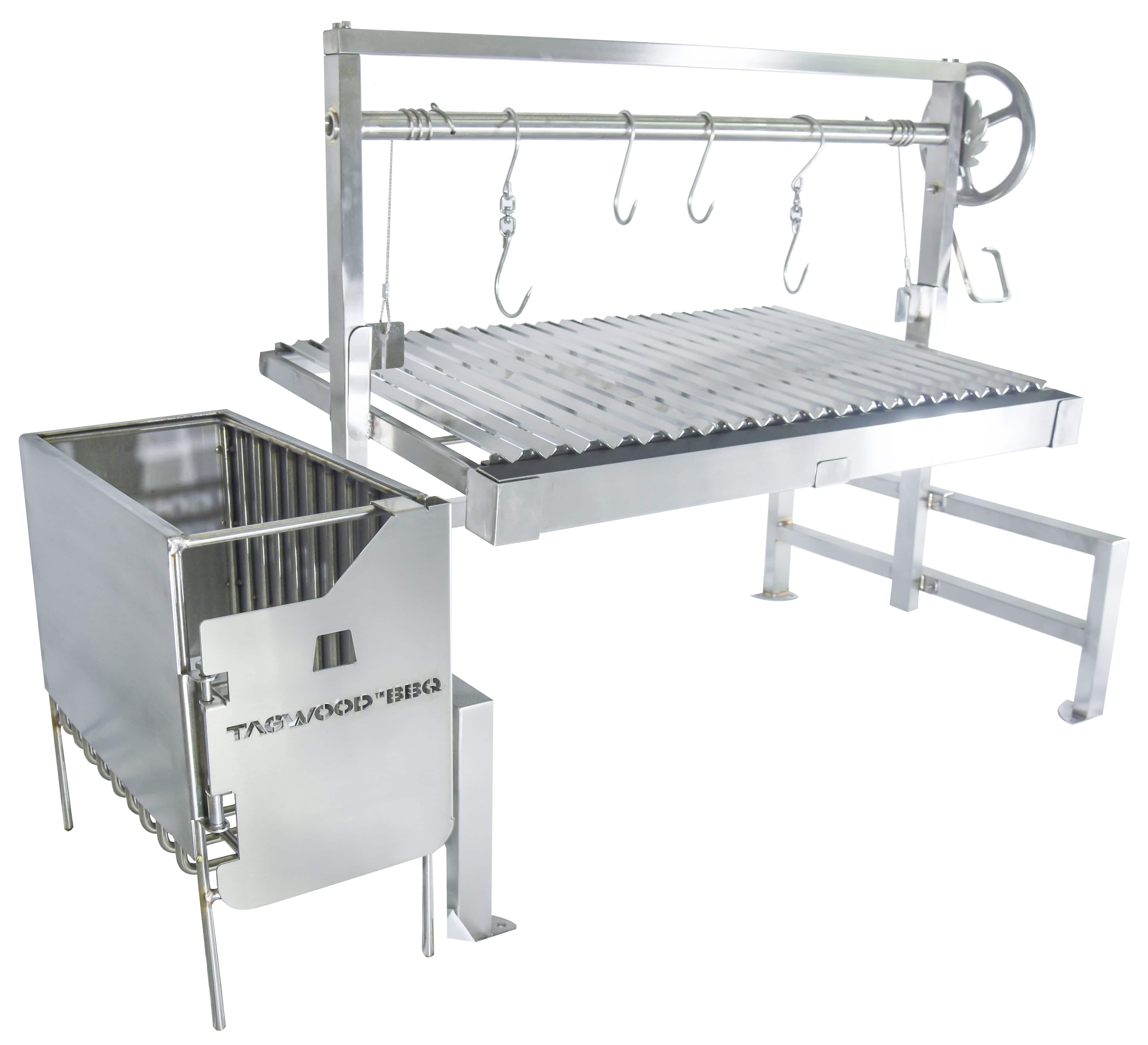Tagwood BBQ09SS Insert-Style Argentine Santa Maria Gaucho Grill | BBQ09SS