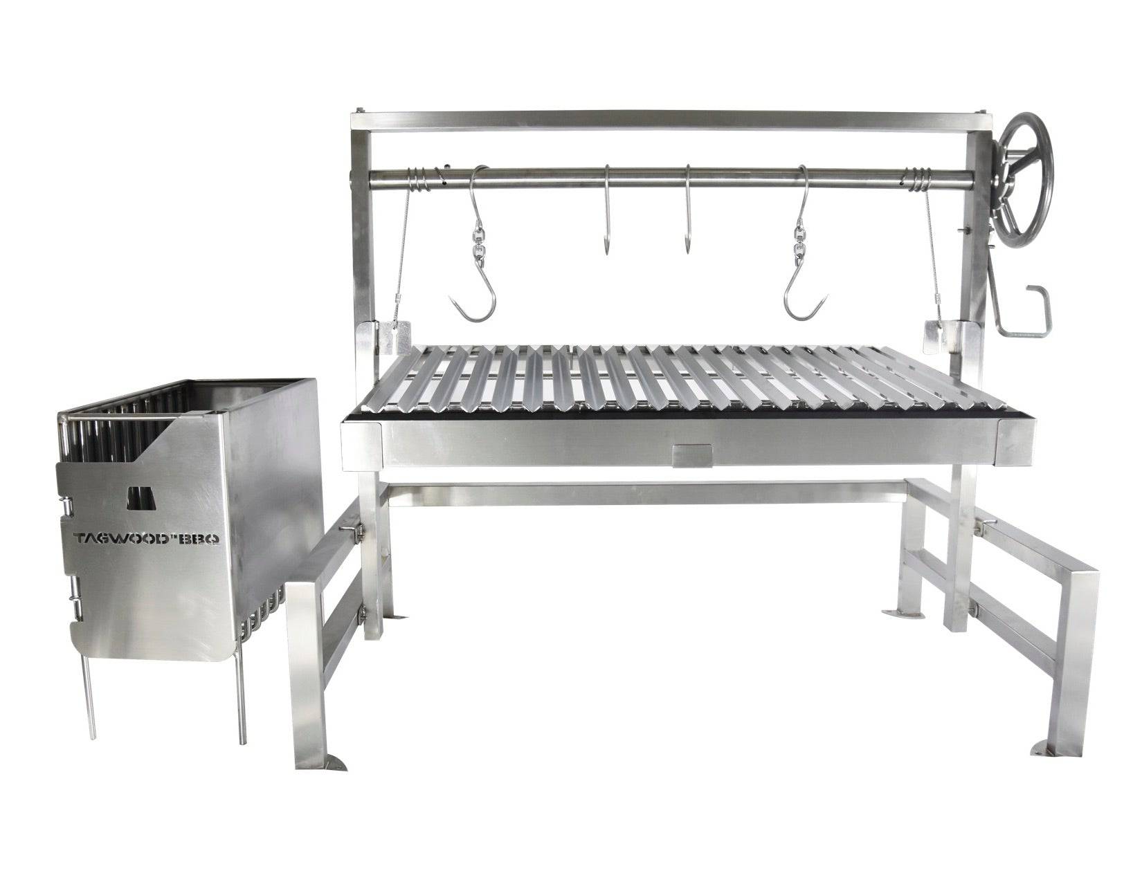 Tagwood BBQ09SS Insert-Style Argentine Santa Maria Gaucho Grill | BBQ09SS