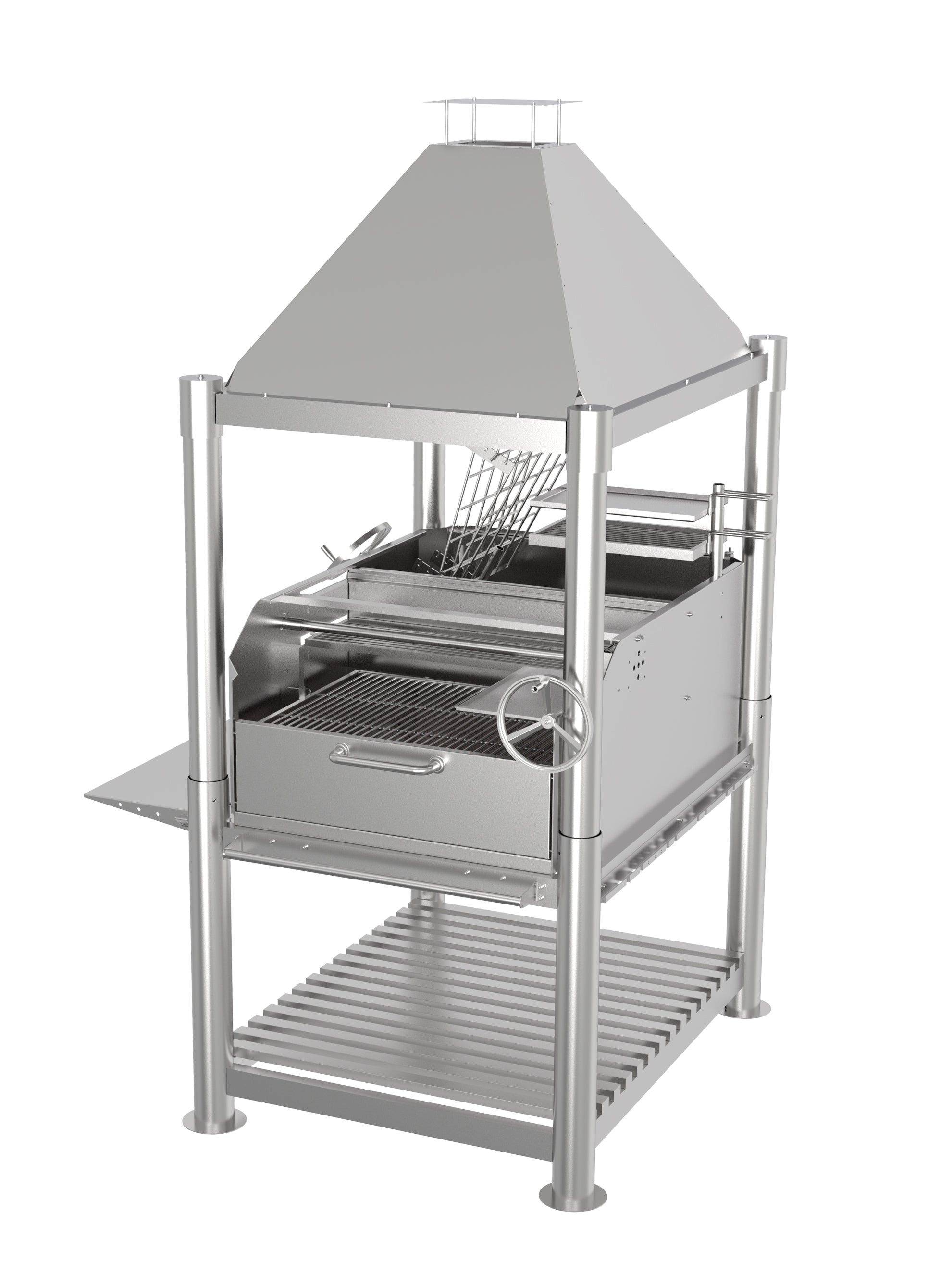 Tagwood BBQ12SS Stainless Steel Argentine Santa Maria Gaucho Grill
