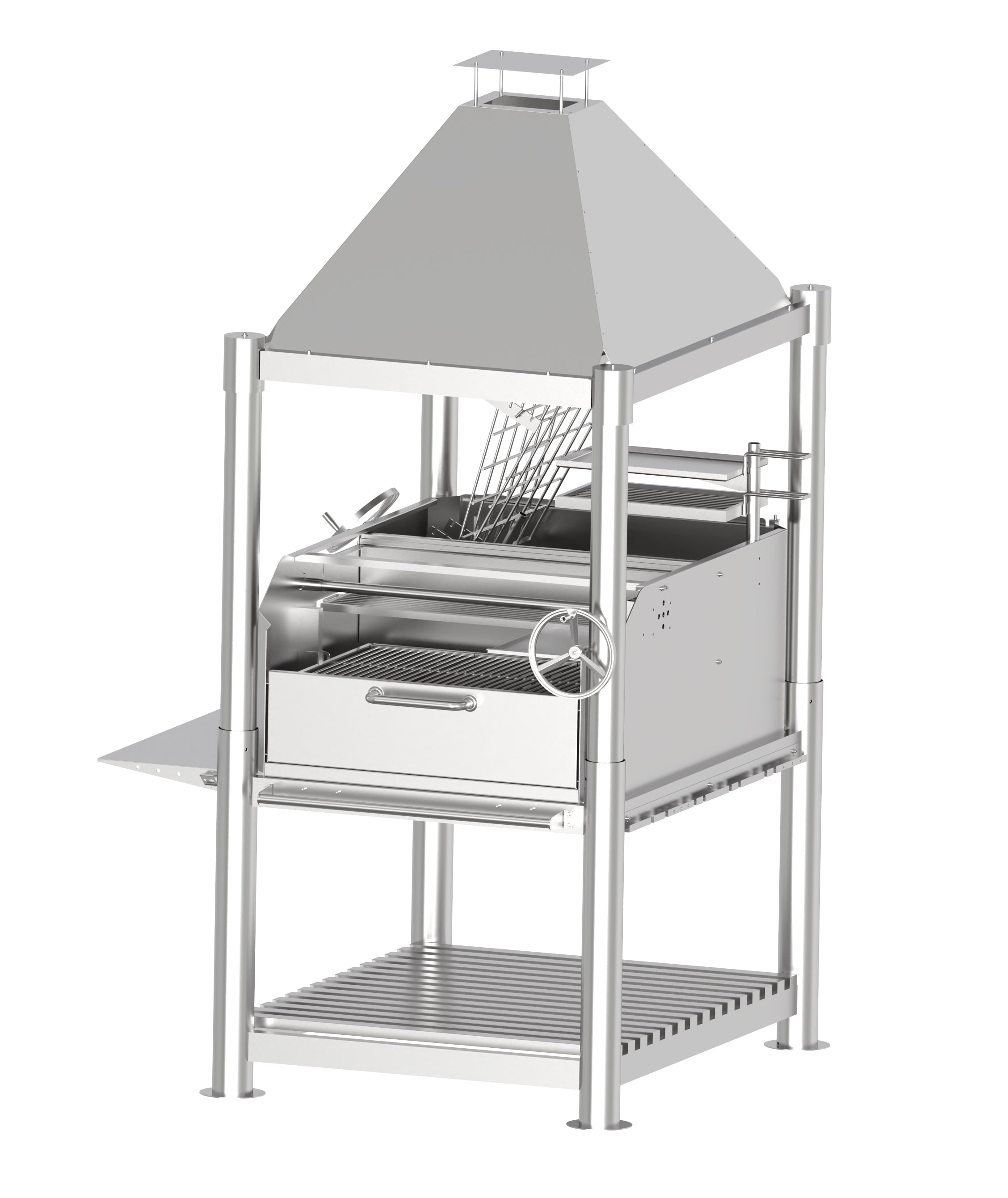 Tagwood BBQ12SS Stainless Steel Argentine Santa Maria Gaucho Grill
