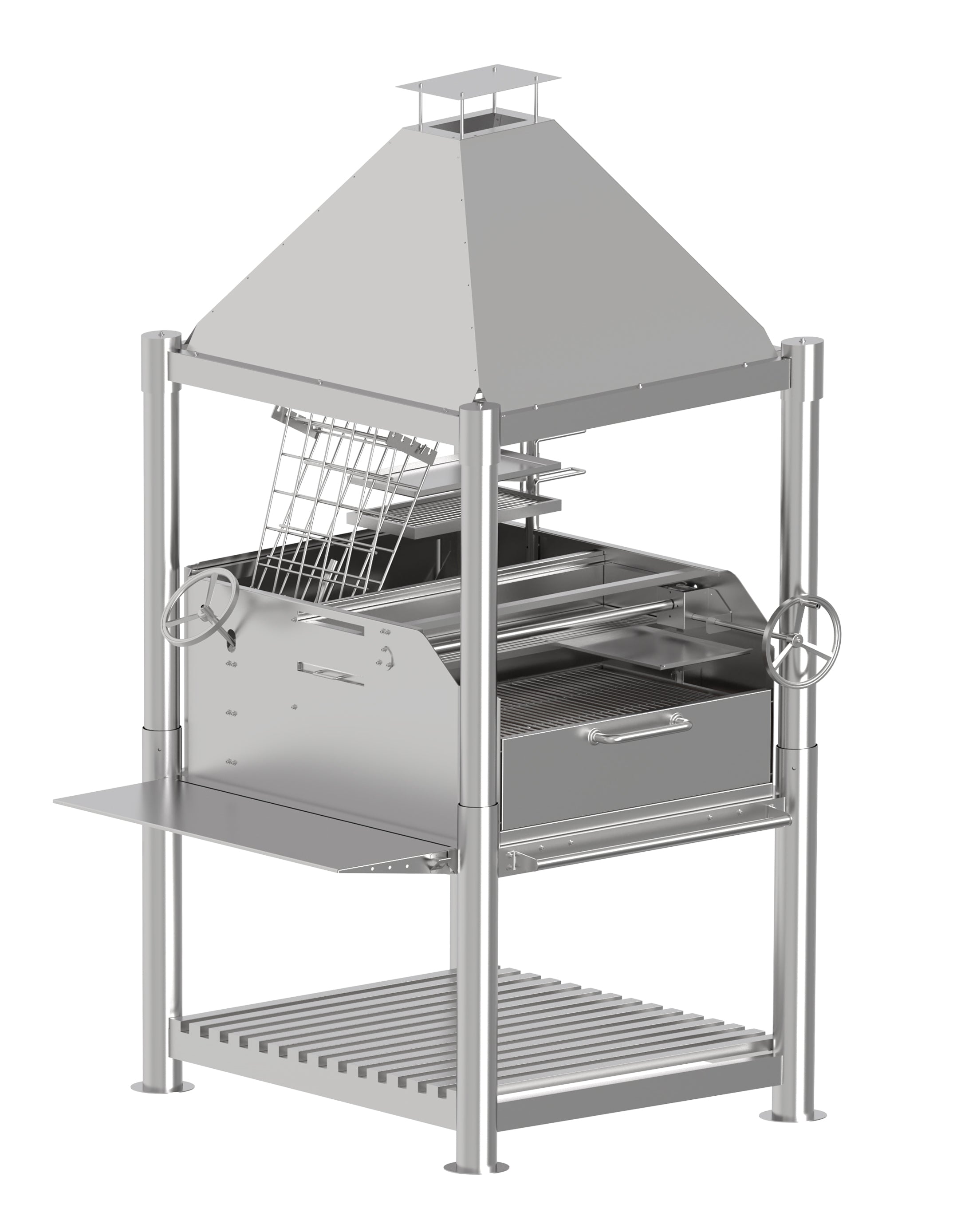 Tagwood BBQ12SS Stainless Steel Argentine Santa Maria Gaucho Grill