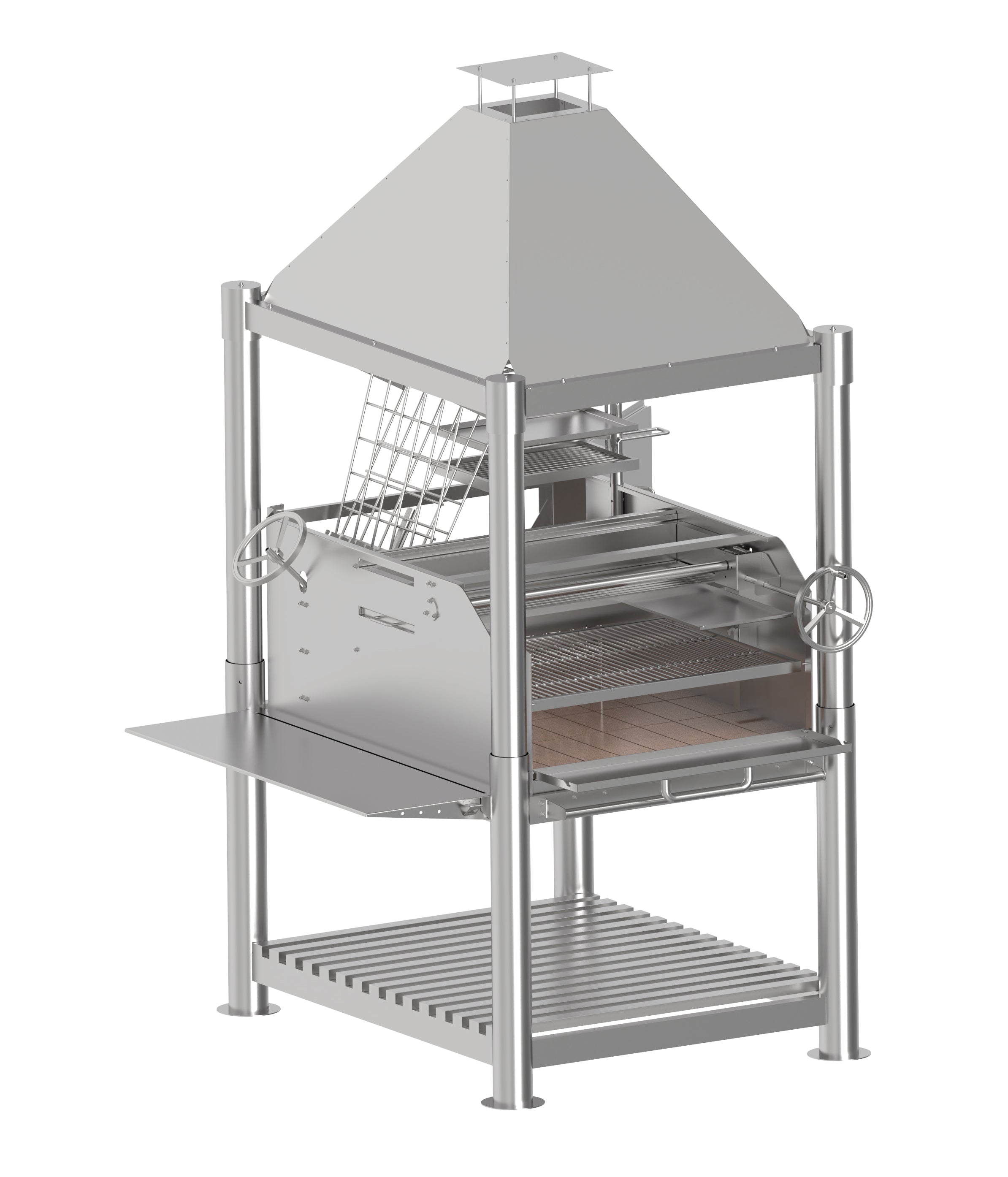 Tagwood BBQ12SS Stainless Steel Argentine Santa Maria Gaucho Grill