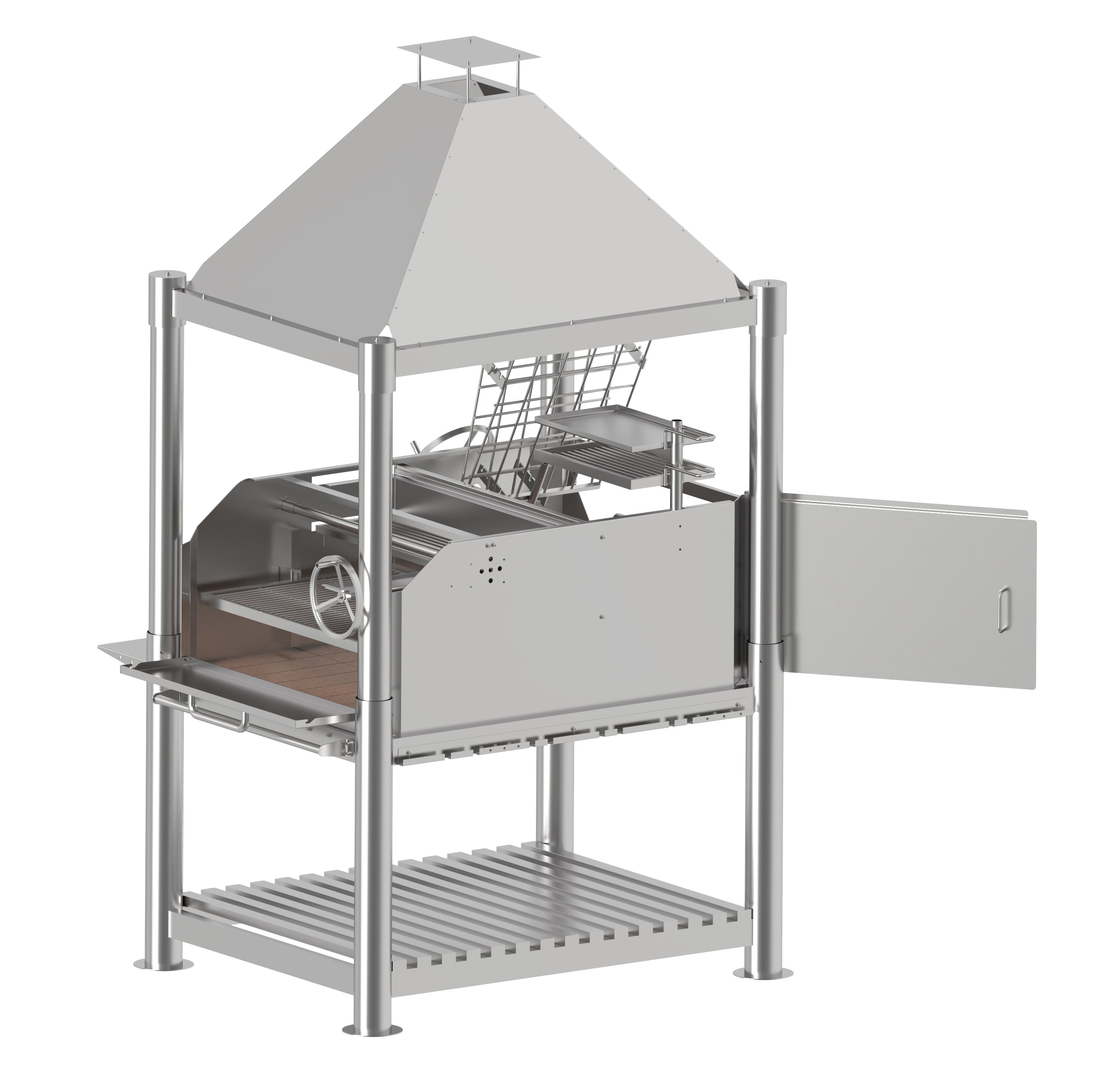 Tagwood BBQ12SS Stainless Steel Argentine Santa Maria Gaucho Grill