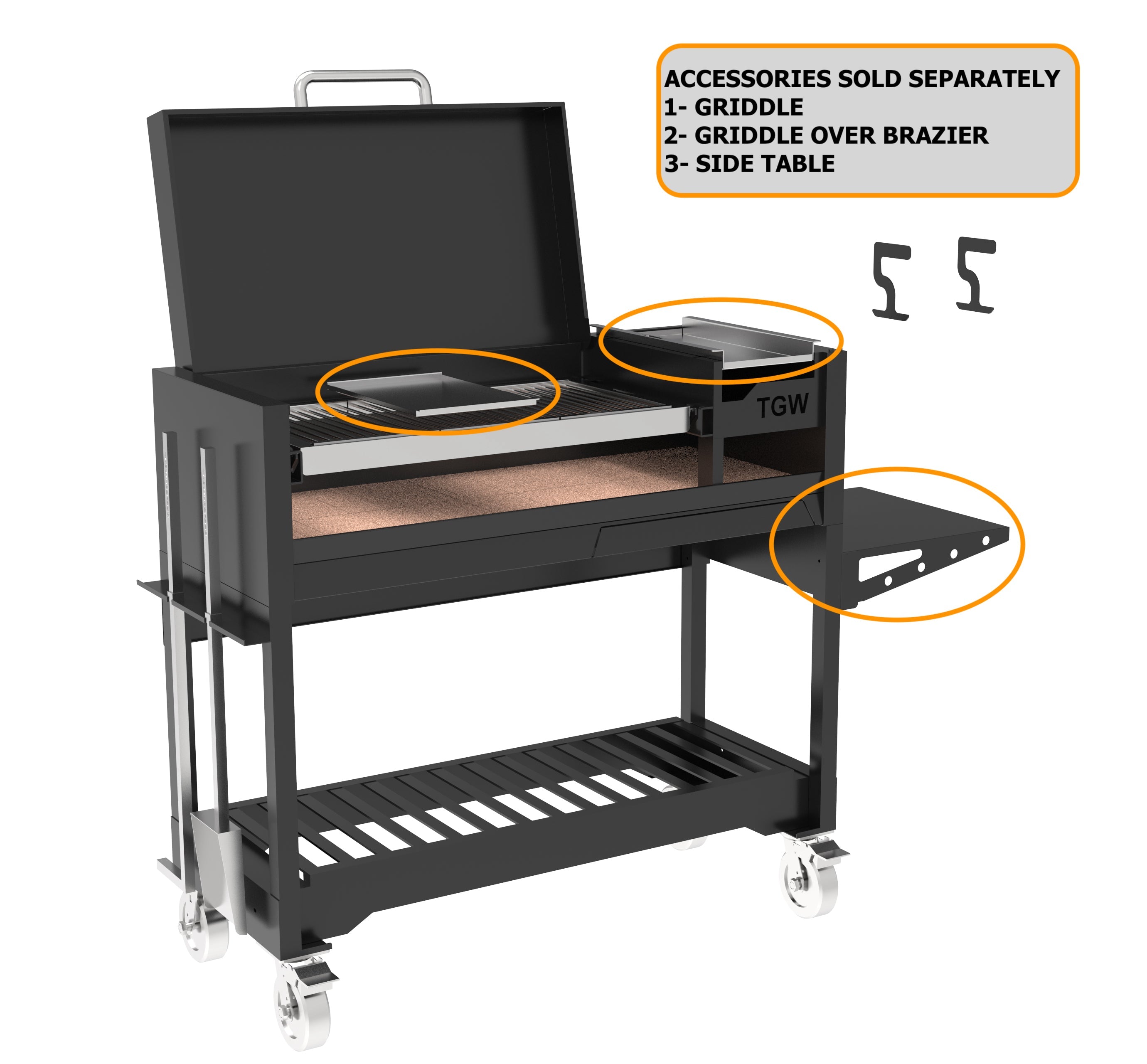 Tagwood BBQ18SI Argentine Gaucho Wood & Charcoal Grill