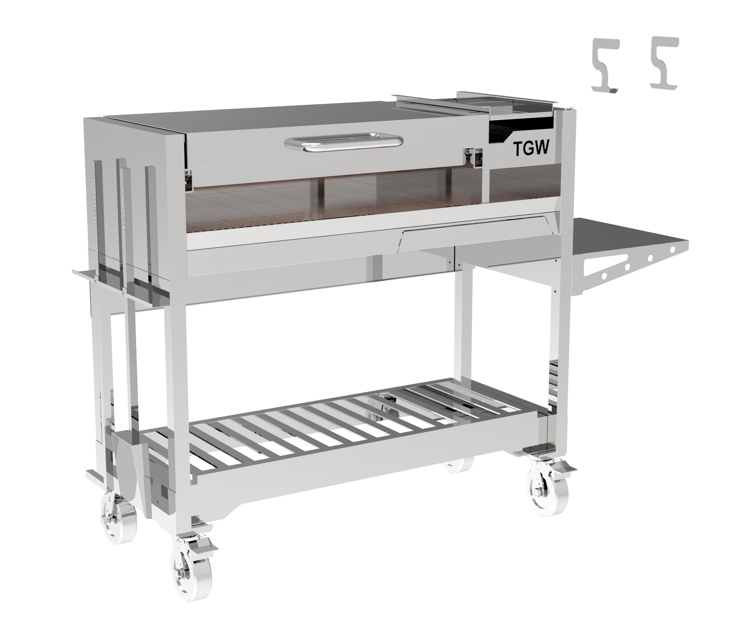 Tagwood BBQ18SS Argentine Wood & Charcoal Gaucho Grill – Pre-Order