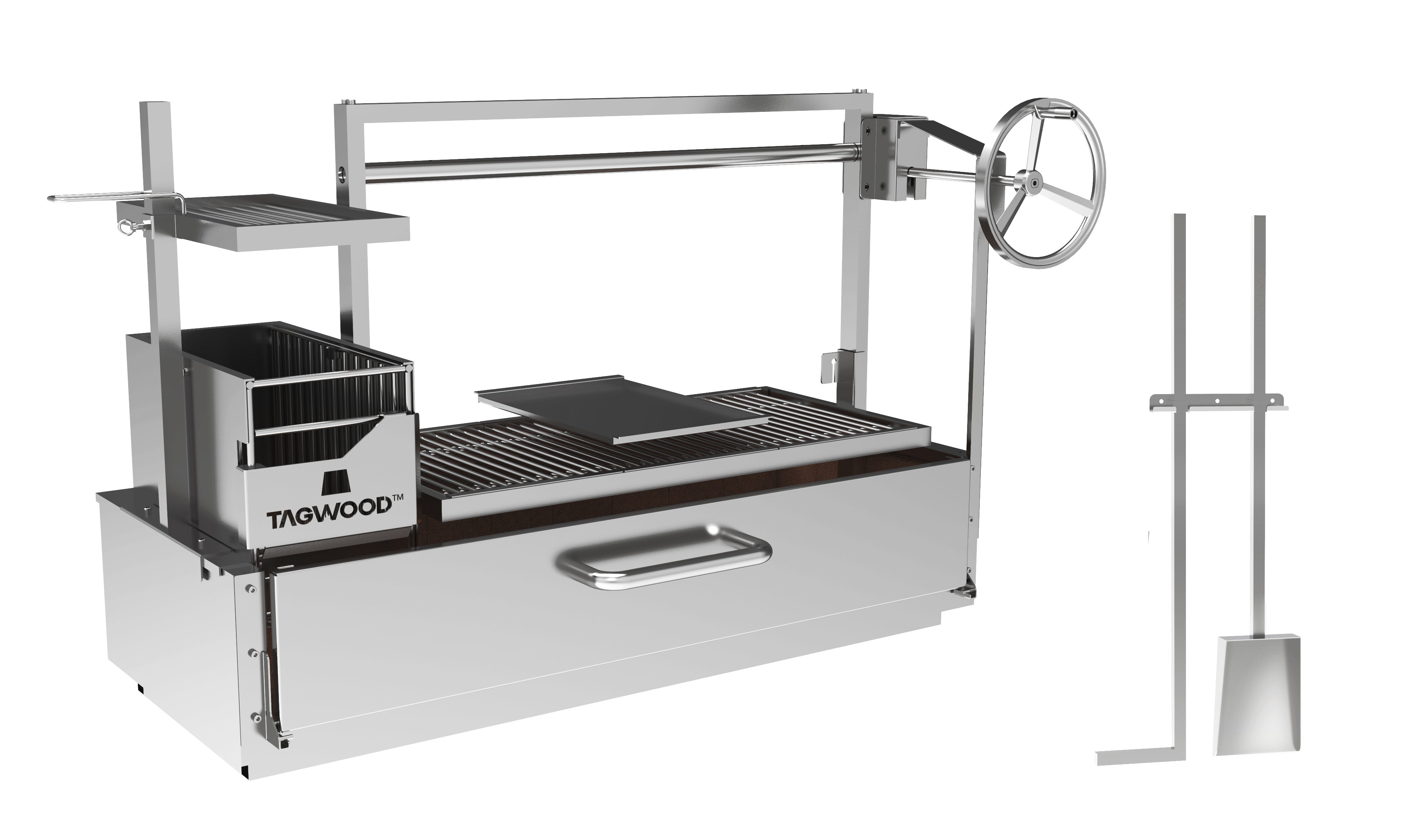 Tagwood BBQ XL Built-In Santa Maria 304 SS Argentine Grill – BBQ25SS