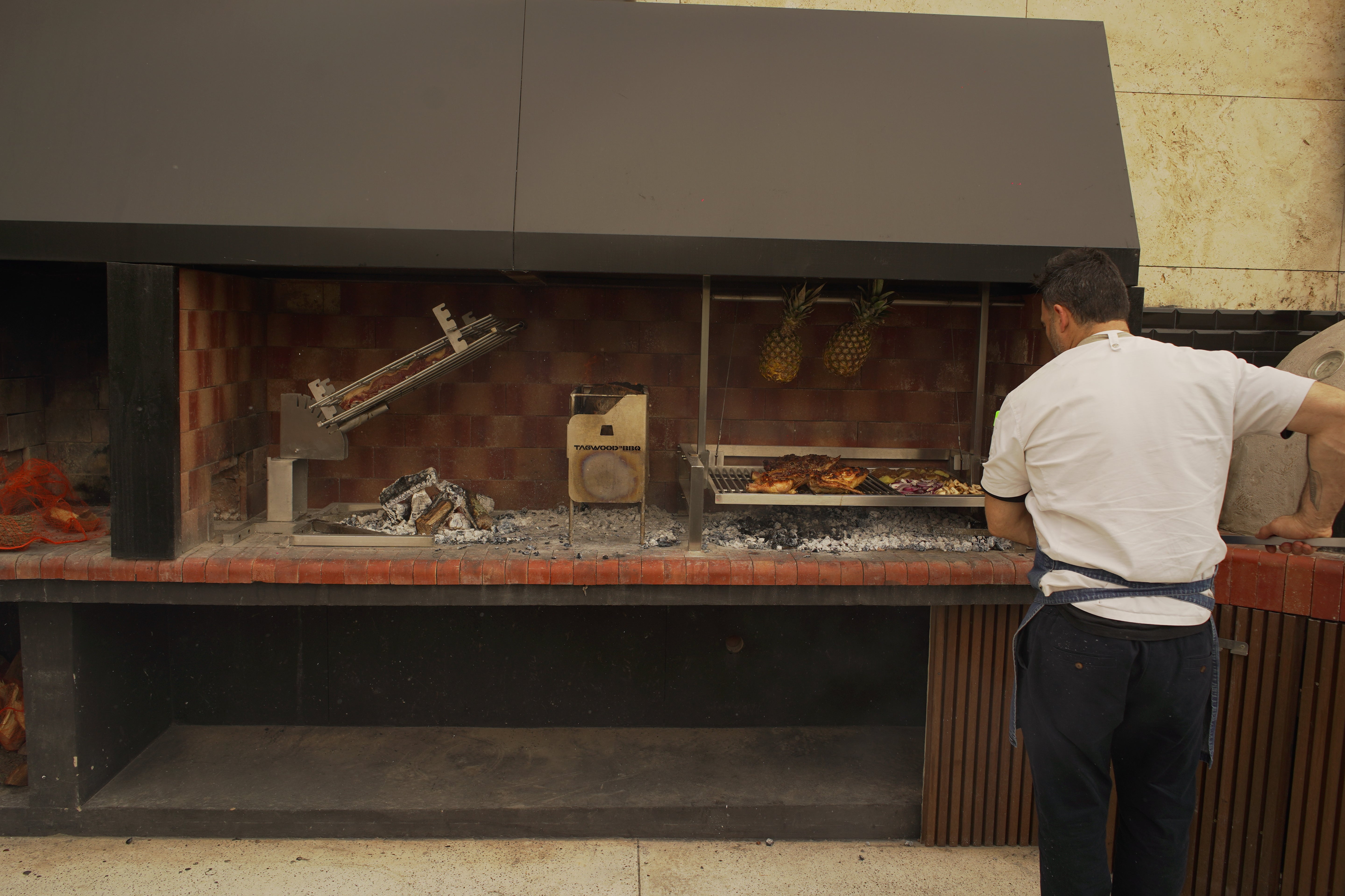 Tagwood BBQ09SS Insert-Style Argentine Santa Maria Gaucho Grill | BBQ09SS