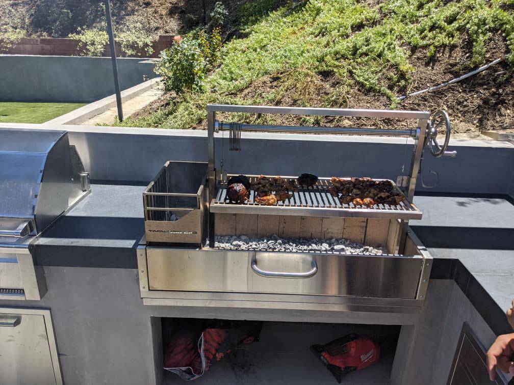 Tagwood BBQ Santa Maria Argentine Wood Fire & Charcoal Gaucho Grill Built-In – 304 Stainless Steel | BBQ05SS