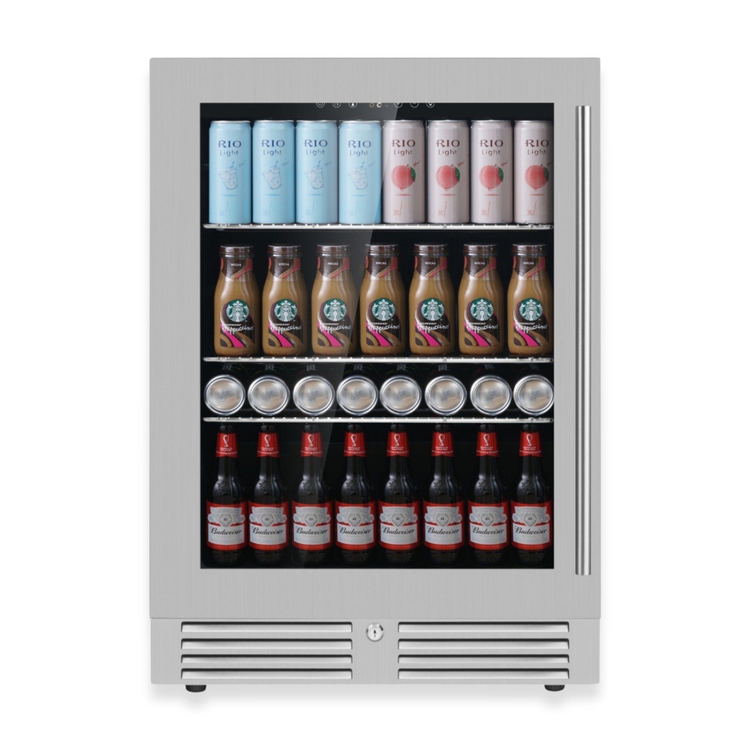 KingsBottle 24" Under Counter Beer Fridge with Low-E Glass Door