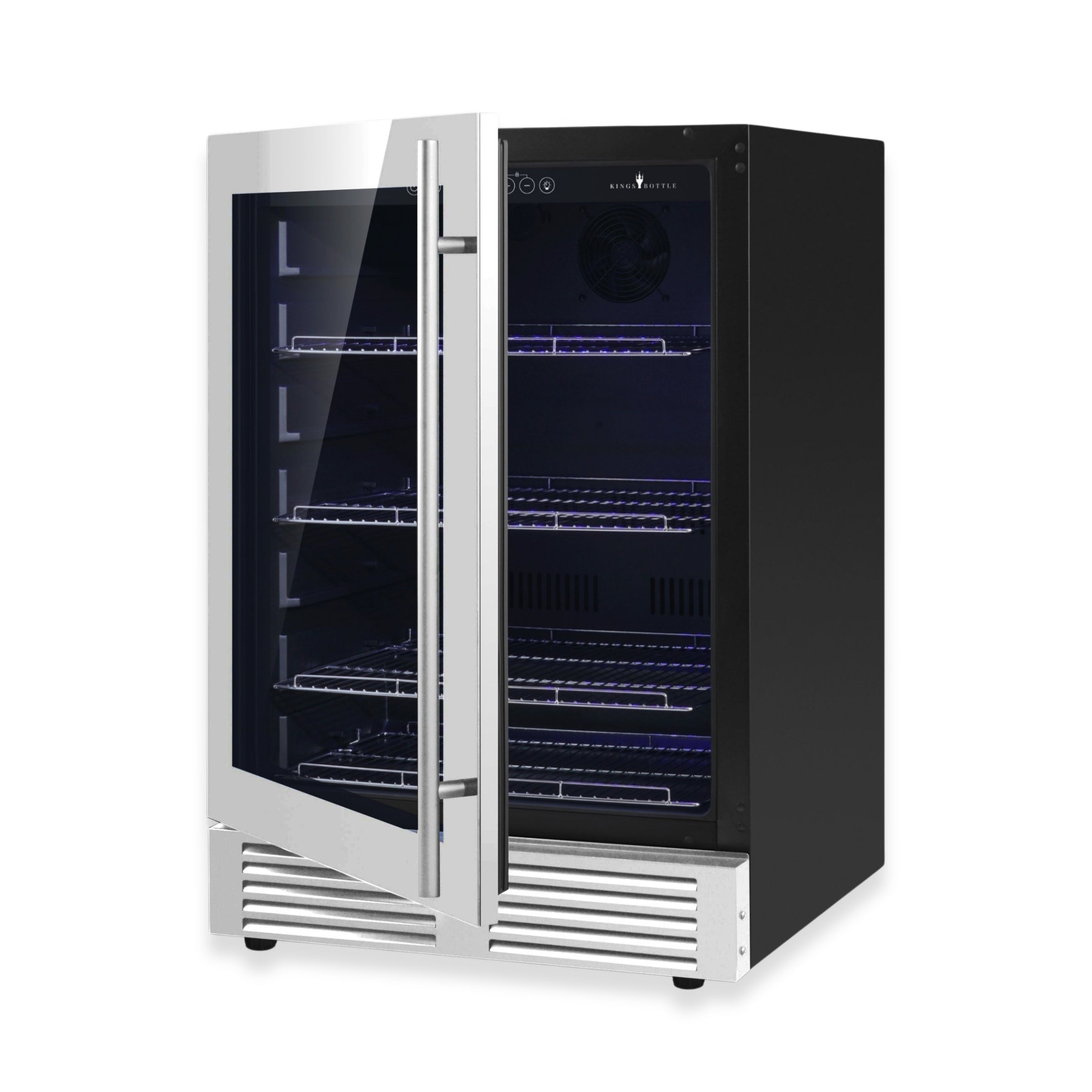 KingsBottle 24" Under Counter Beer Fridge with Low-E Glass Door