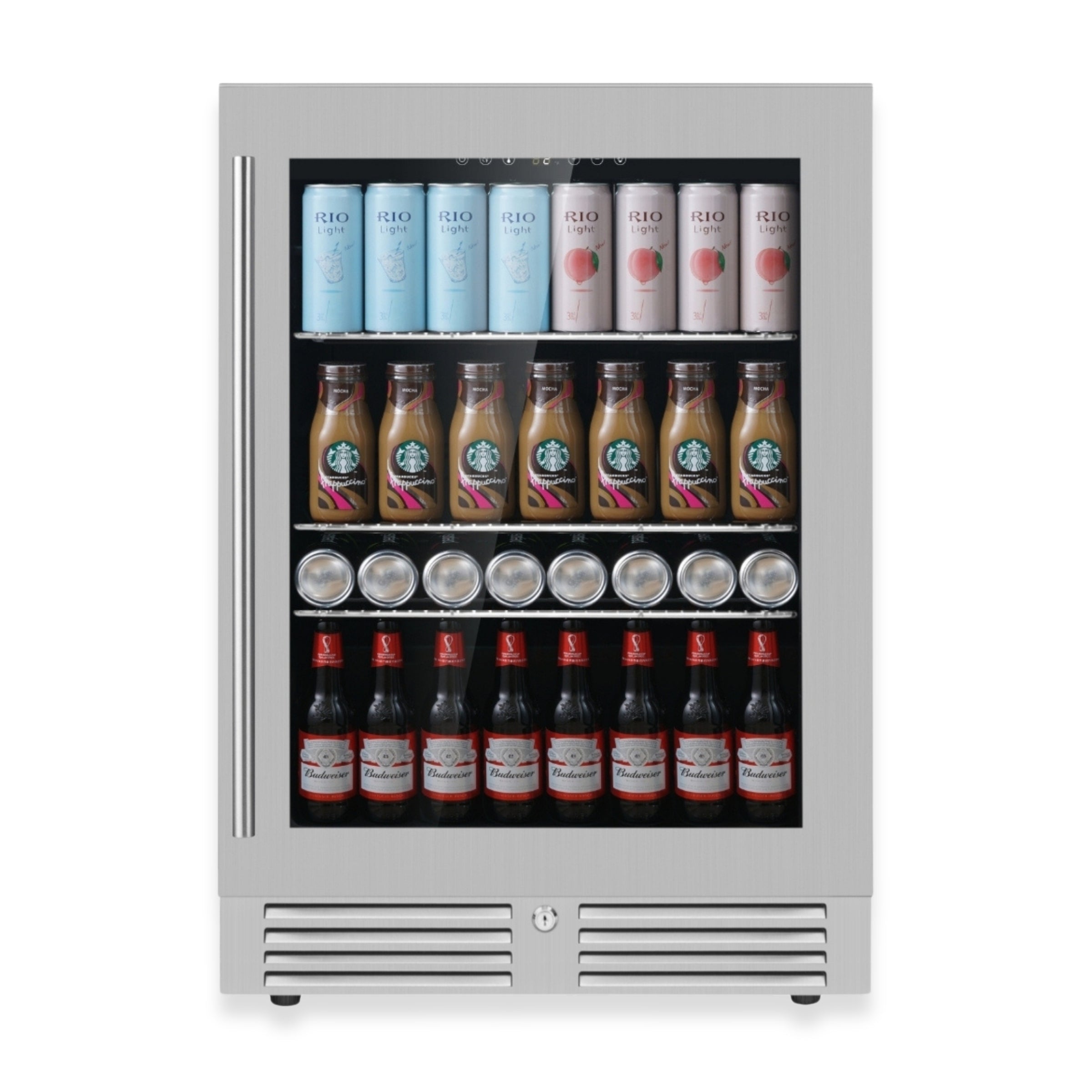 KingsBottle 24" Under Counter Beer Fridge with Low-E Glass Door