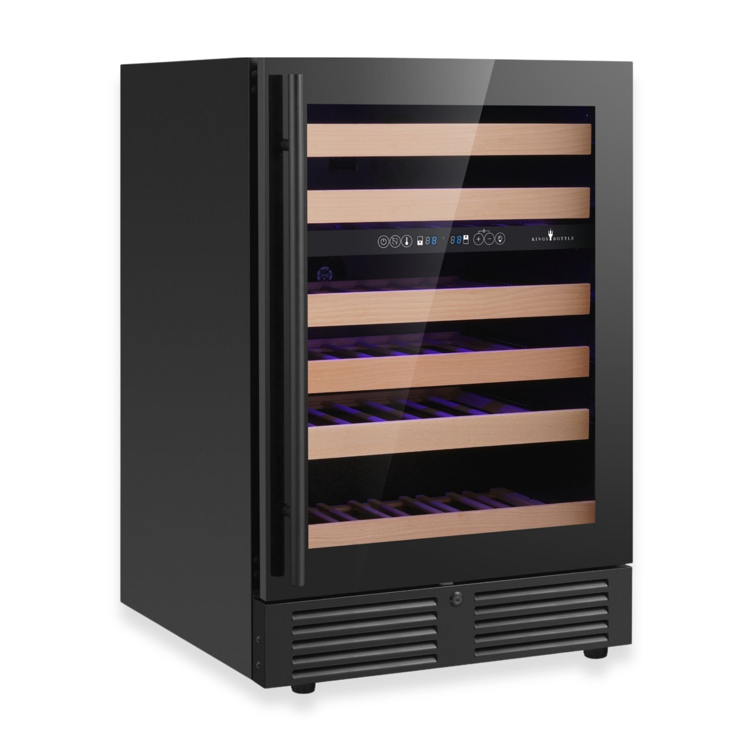 KingsBottle 24-Inch Dual Zone Wine Cooler with Low-E Glass Door
