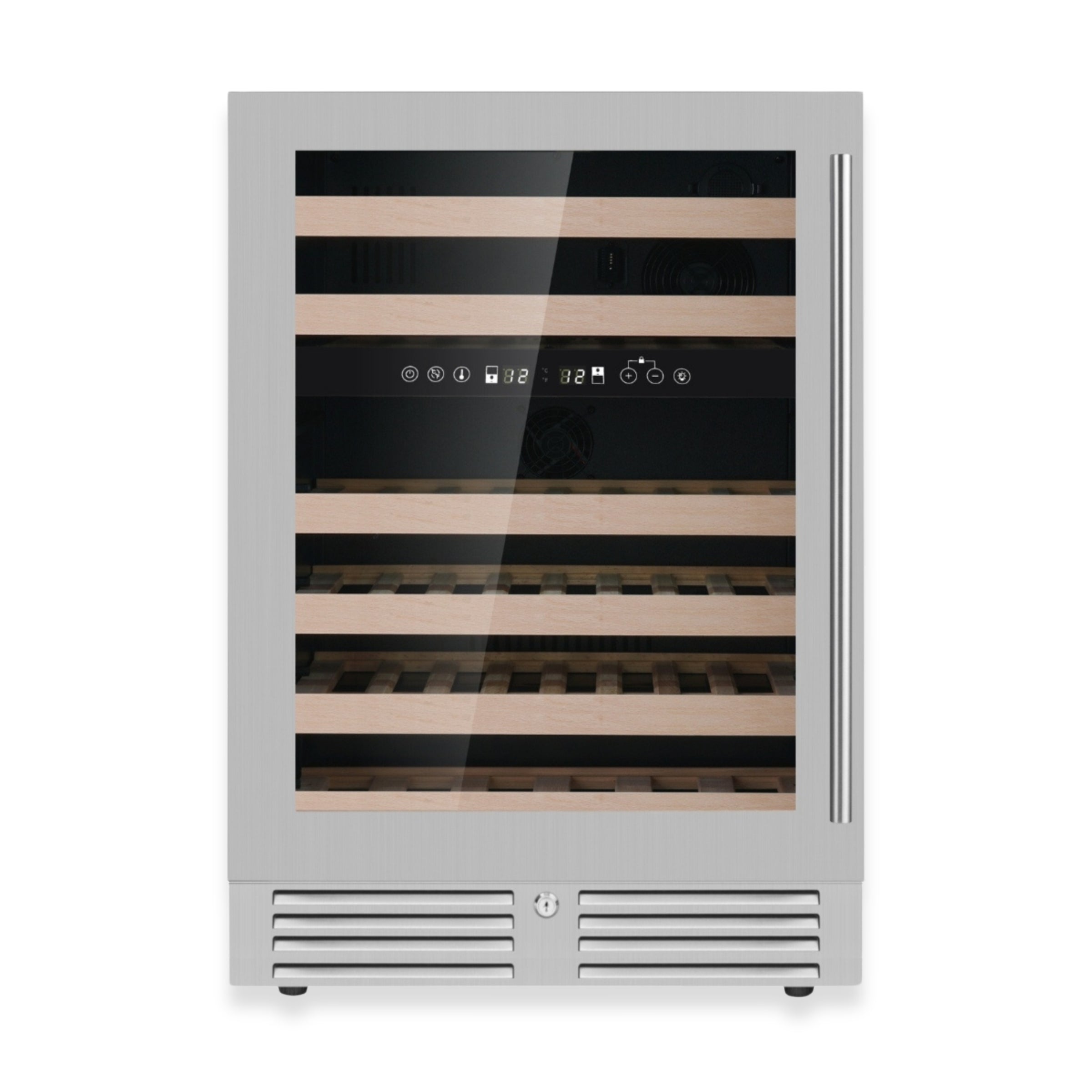 KingsBottle 24-Inch Dual Zone Wine Cooler with Low-E Glass Door