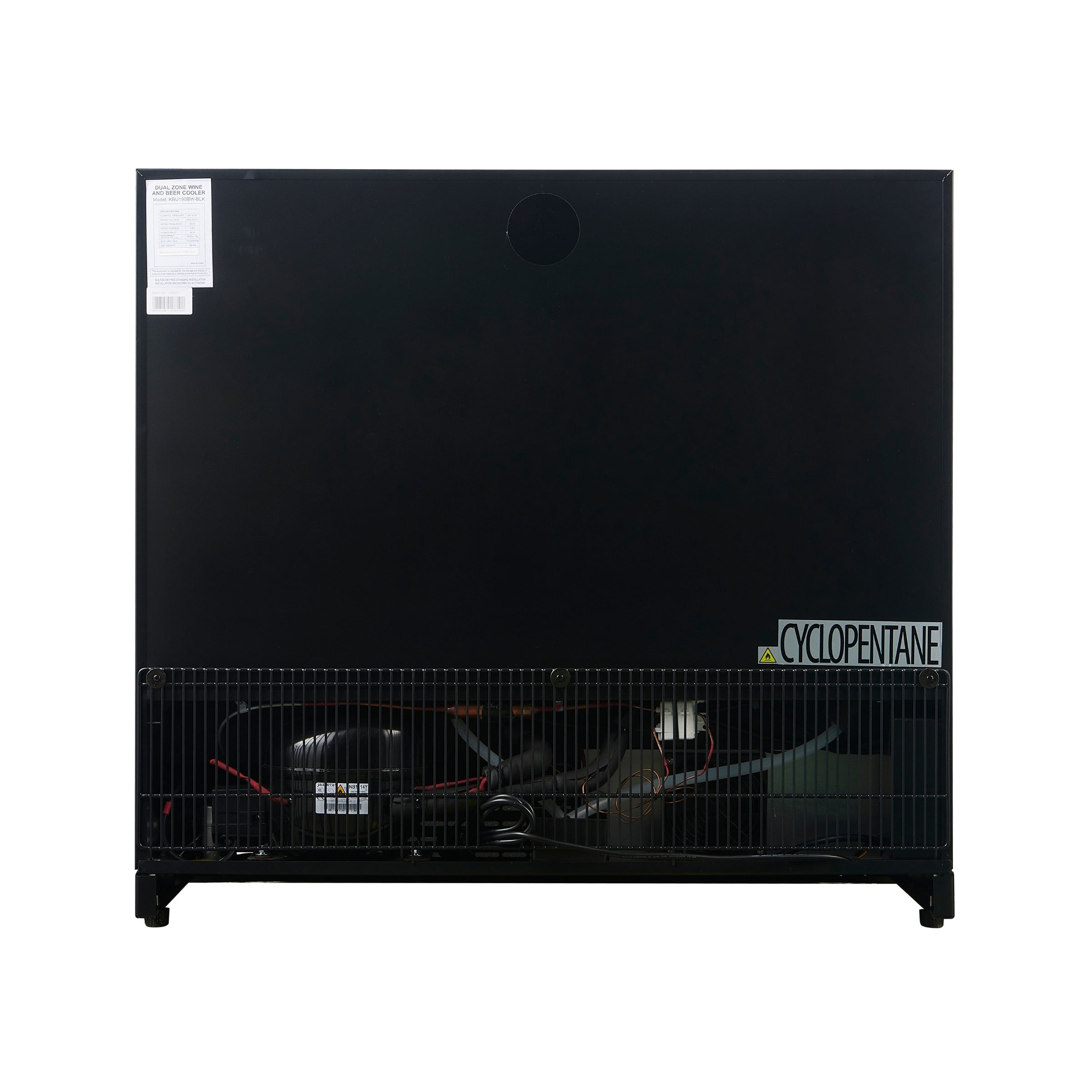 KingsBottle 36" Dual-Zone Beer & Wine Cooler with Low-E Glass Door