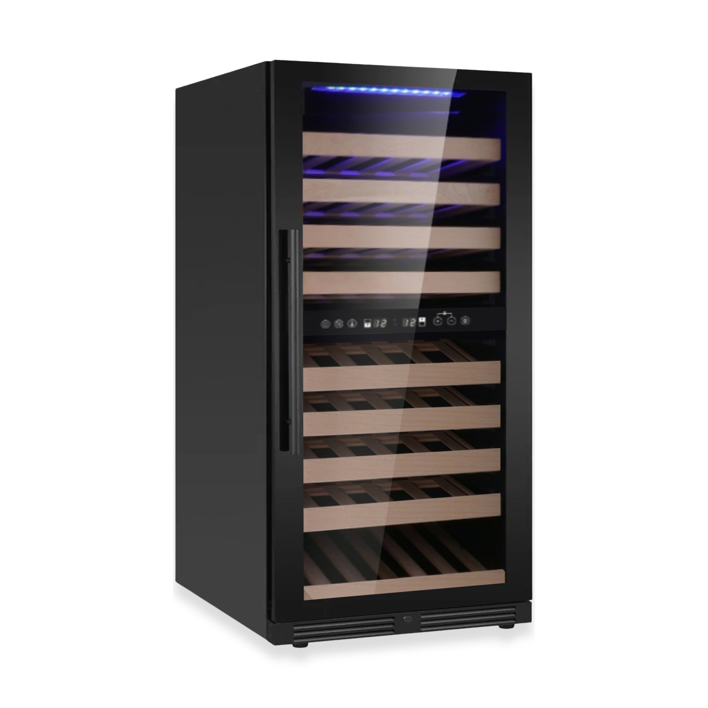 KingsBottle 47-Inch Dual Zone Wine Cooler with Low-E Glass Door