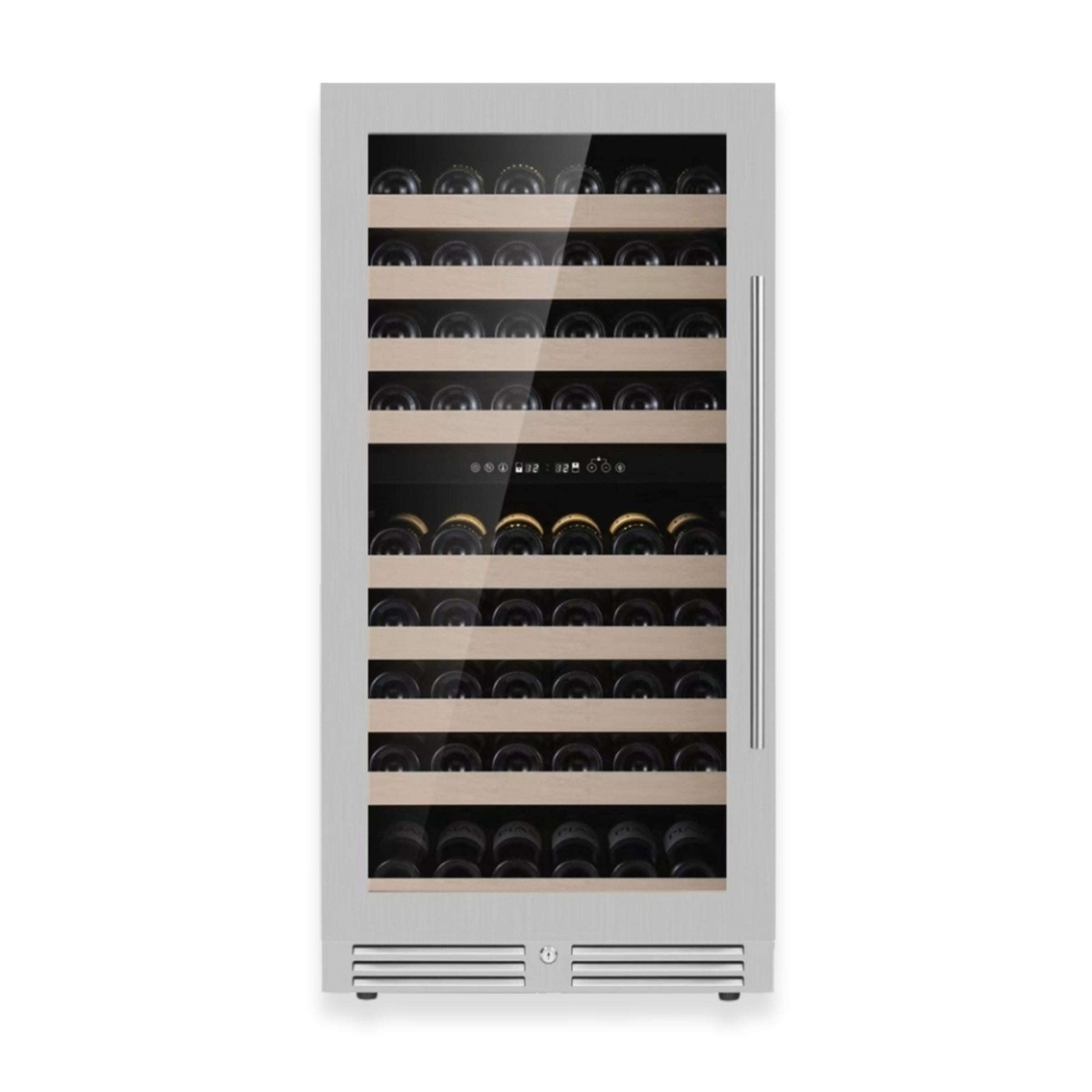 KingsBottle 47-Inch Dual Zone Wine Cooler with Low-E Glass Door