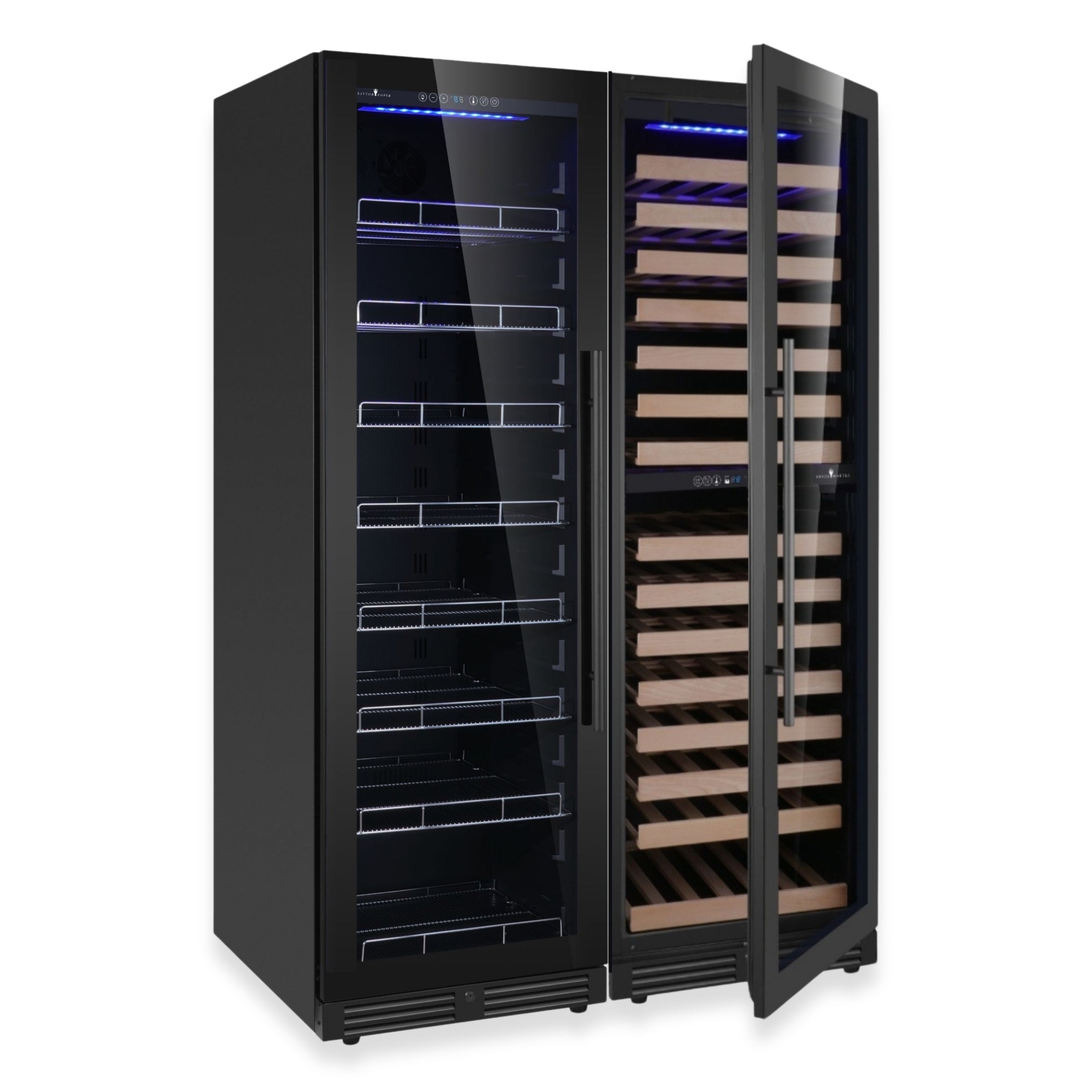KingsBottle Upright Wine & Beverage Cooler Combo | Triple Zones