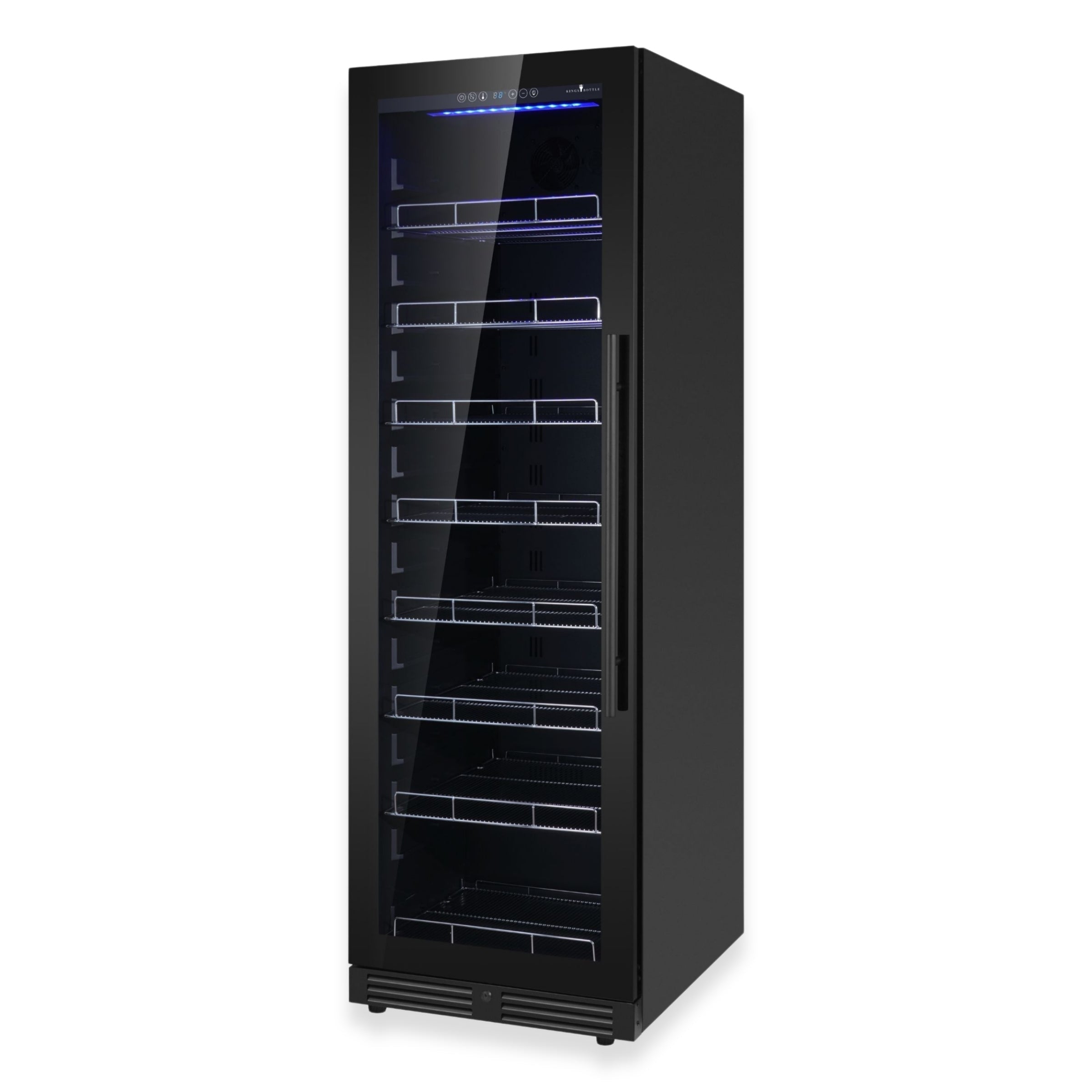 KingsBottle Large Beverage Refrigerator With Low-E Glass Door