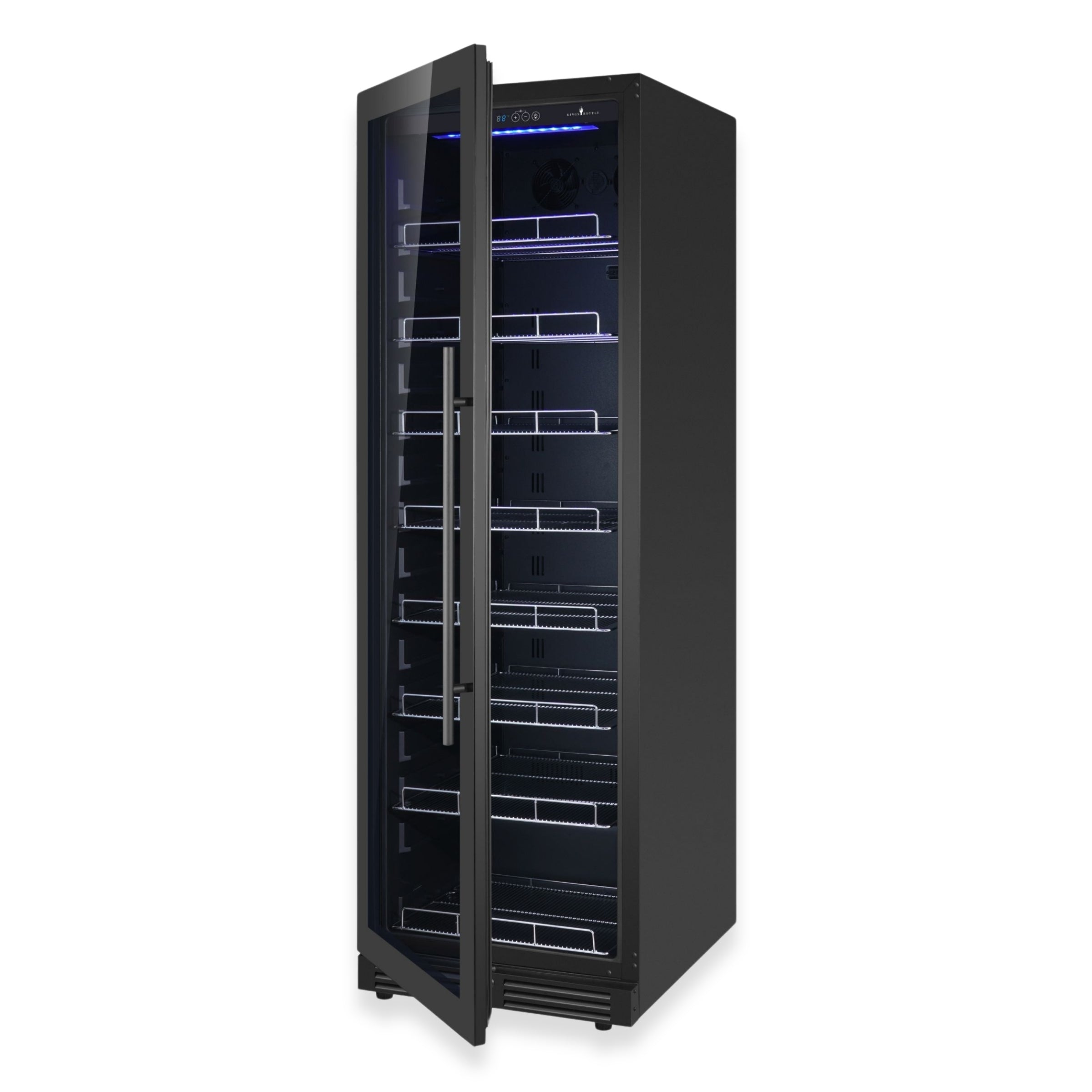 KingsBottle Large Beverage Refrigerator With Low-E Glass Door