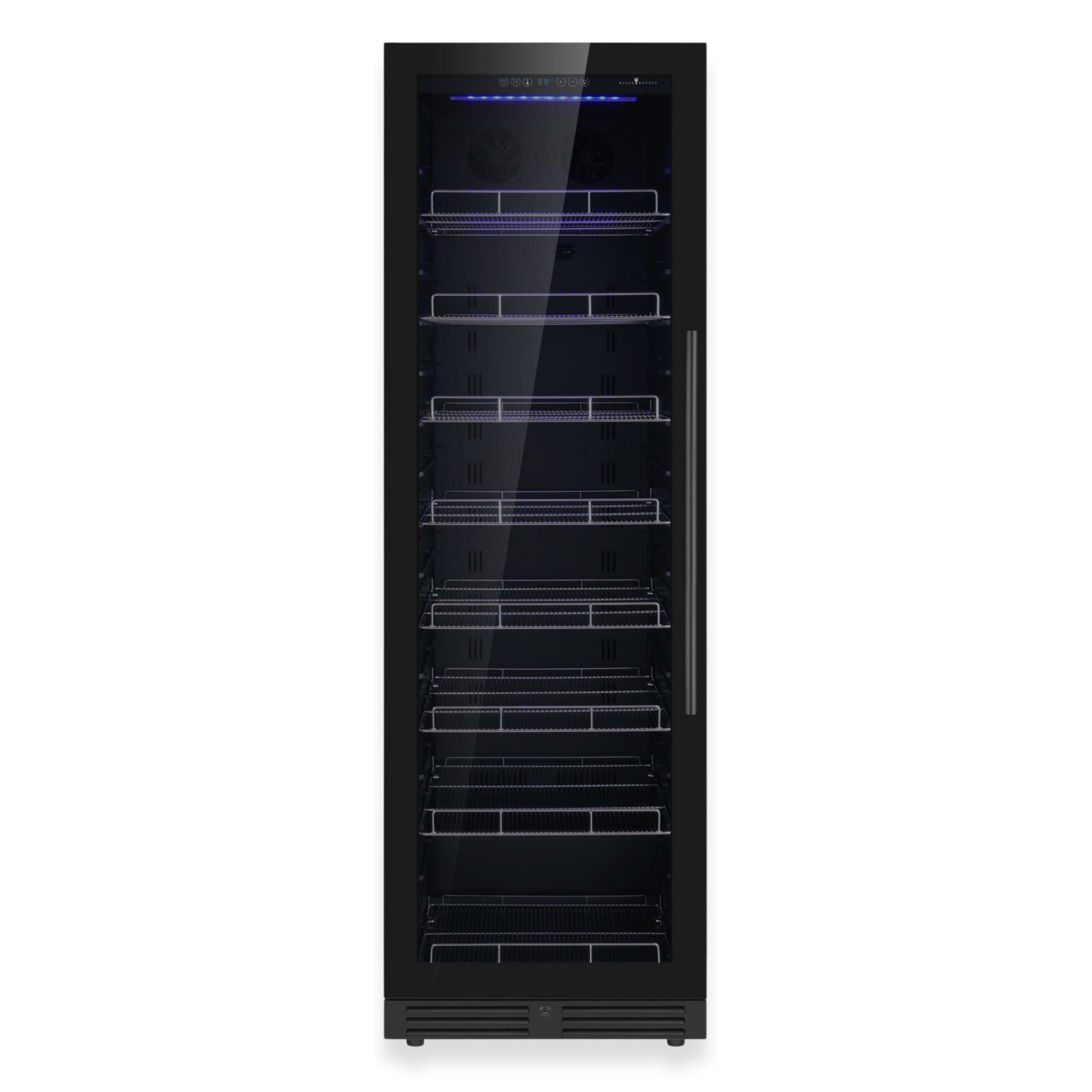 KingsBottle Large Beverage Refrigerator With Low-E Glass Door