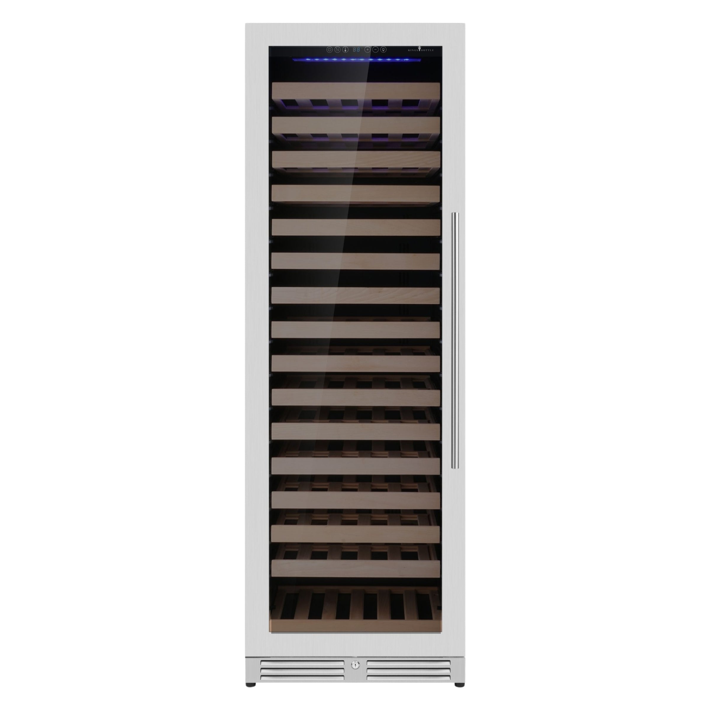 KingsBottle Upright Single Zone Large Wine Cooler