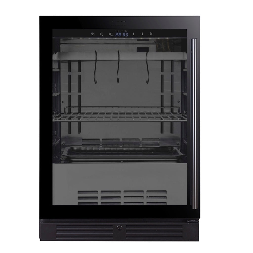 KingsBottle 24″ Compact Glass-Door Meat Aging Fridge