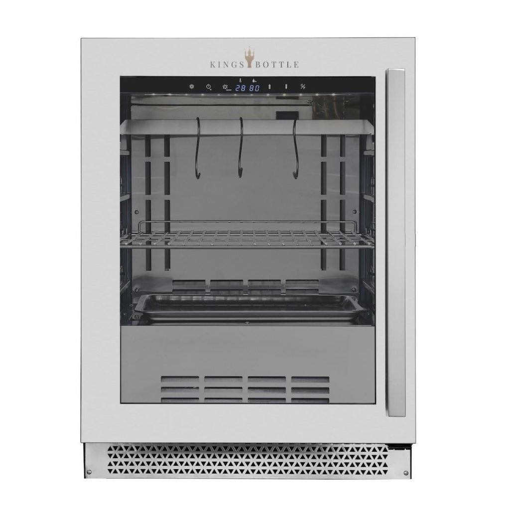 KingsBottle 24″ Compact Glass-Door Meat Aging Fridge