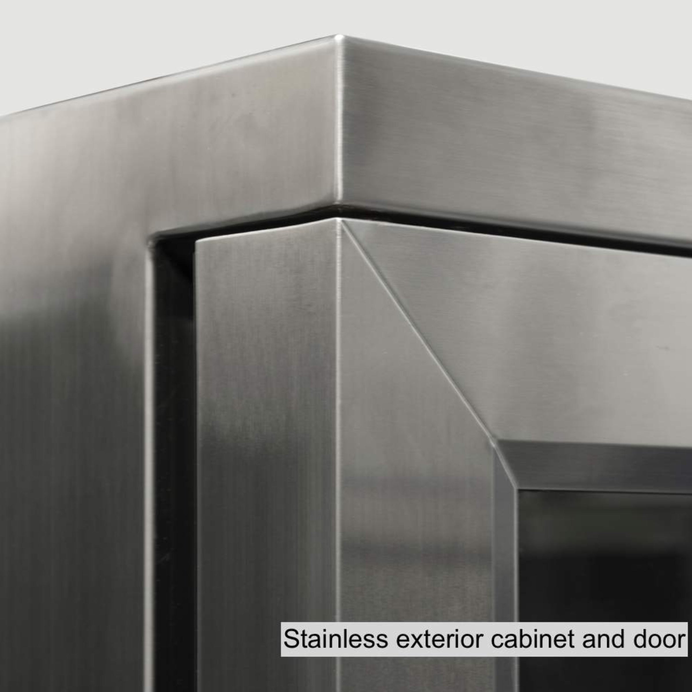 KingsBottle 36" Dual Door Built-In Beverage Fridge with Heated Glass