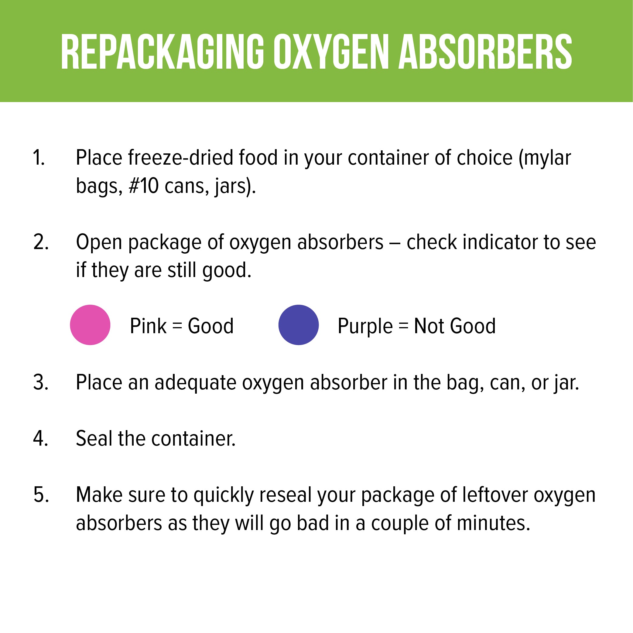Harvest Right Oxygen Absorbers – 50 Pack